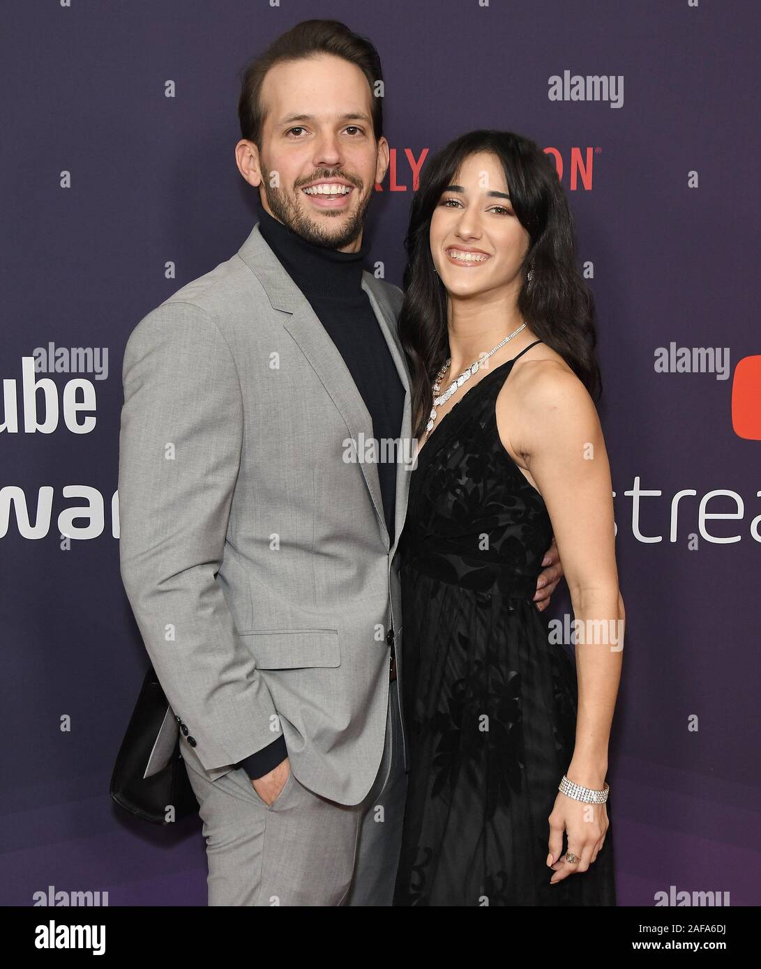 Los Angeles, USA. 13th Dec, 2019. Heath Hussar and Mariah Amato at The 9th Annual Streamy Awards