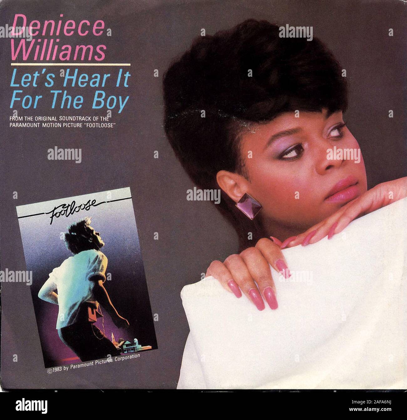 Deniece Williams - Let’s Hear It For The Boy - Vintage vinyl album cover Stock Photo