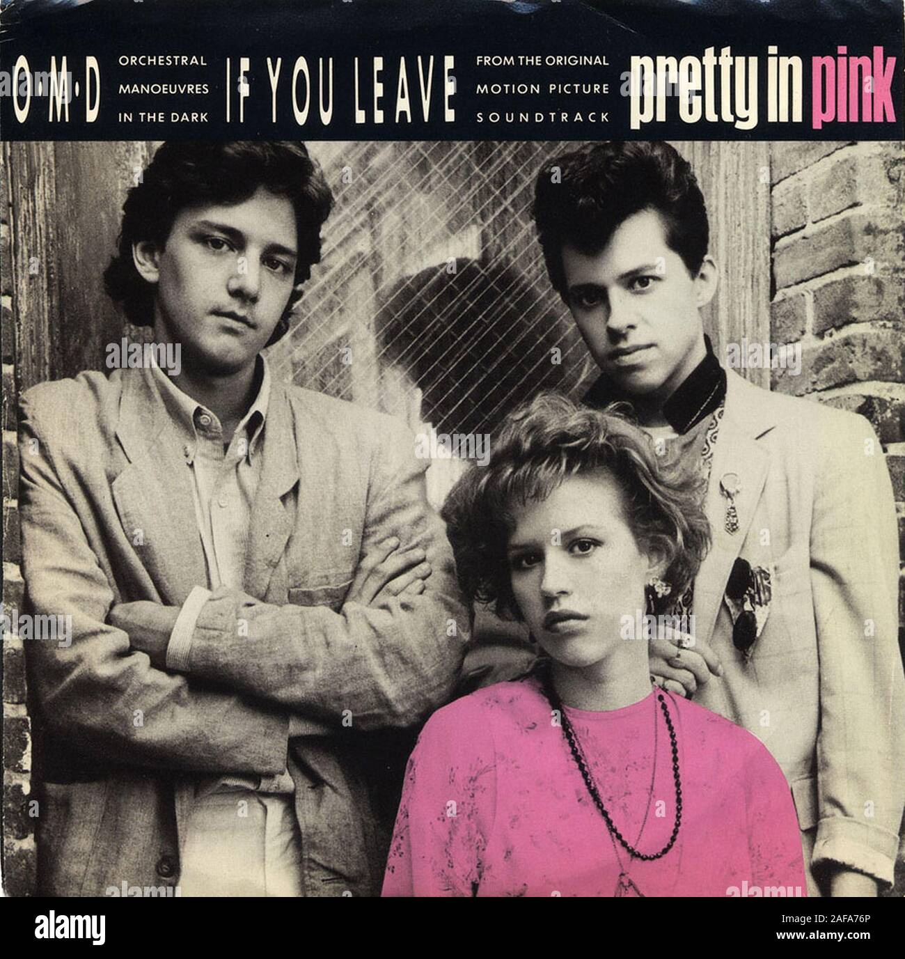 Orchestral Manoeuvres In The Dark If You Leave Vintage vinyl album cover Stock Photo Alamy