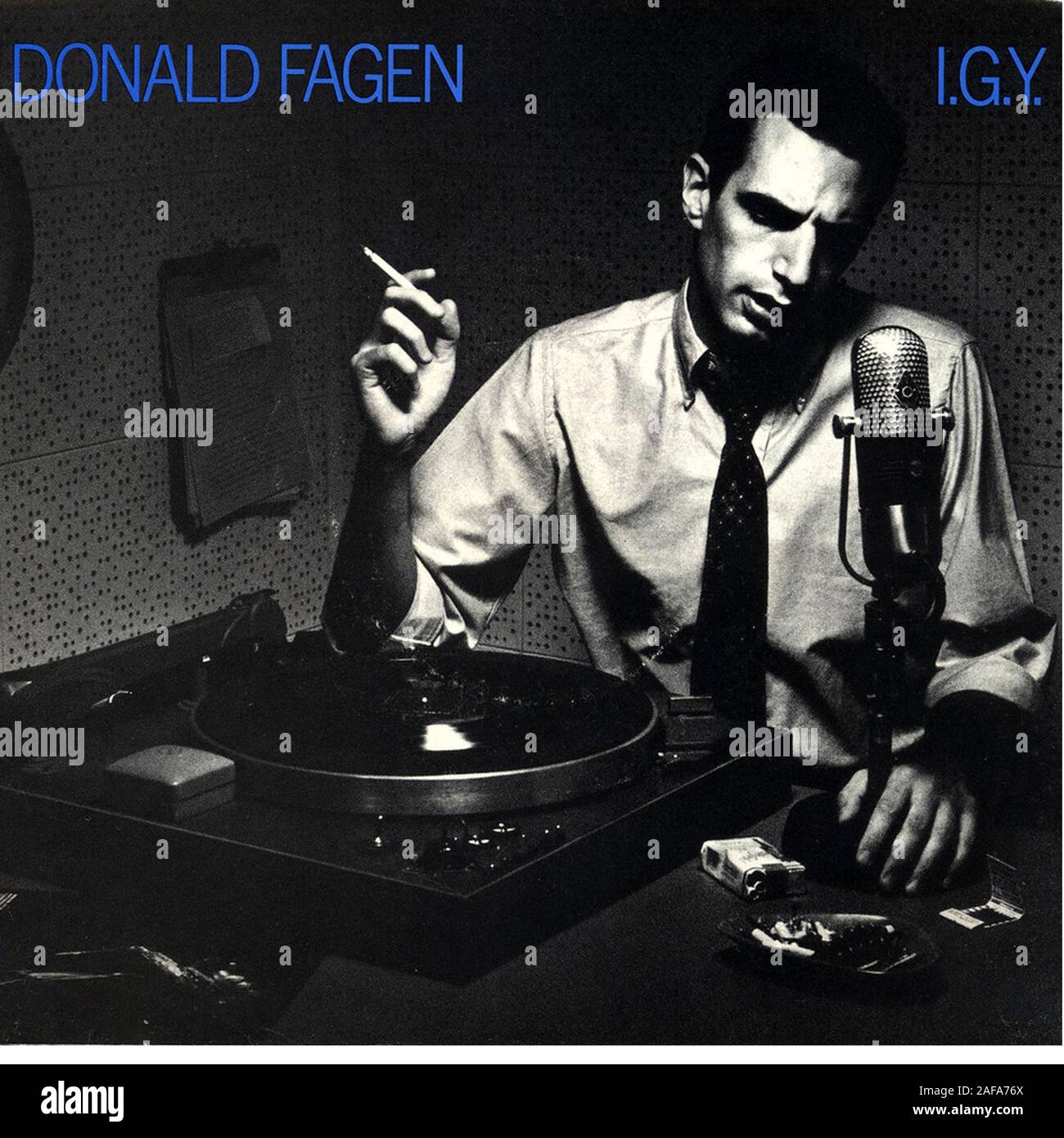 Donald Fagen - I.G.Y. - Vintage vinyl album cover Stock