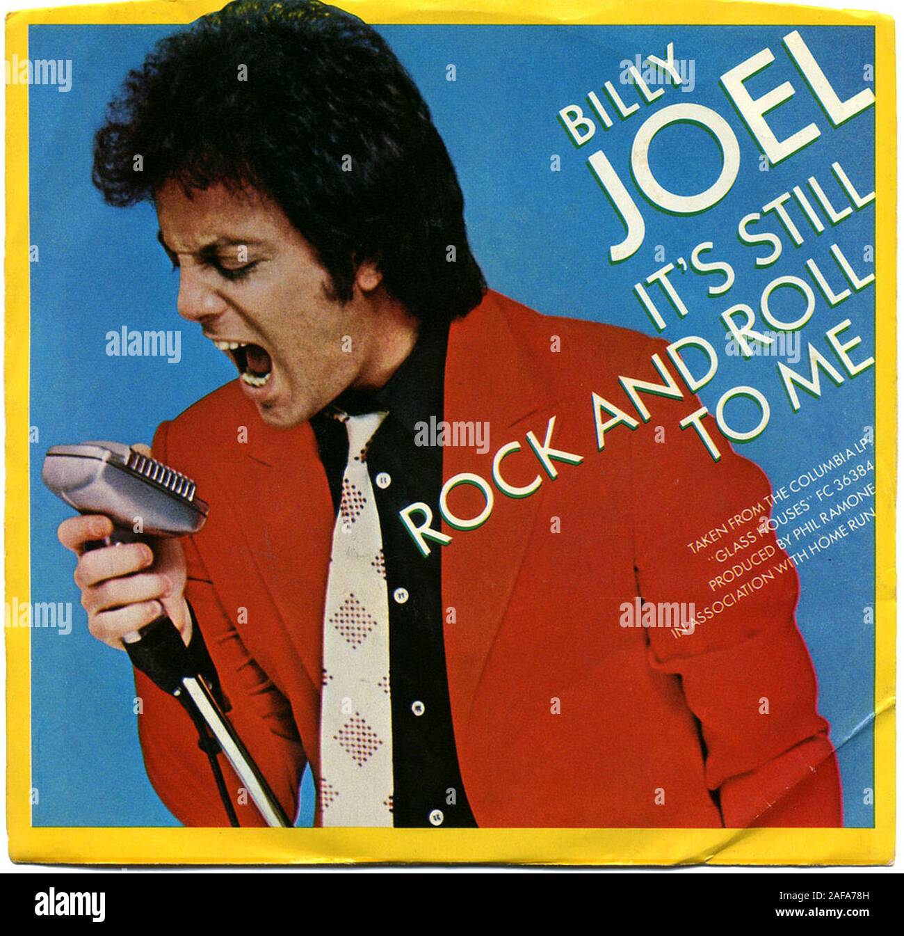 Billy Joel - It's Still Rock And Roll To Me - Vintage vinyl album cover  Stock Photo - Alamy
