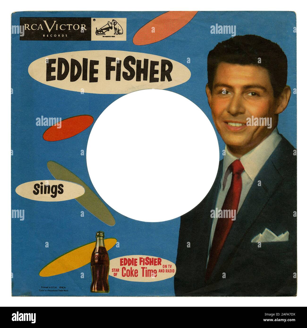 Eddie Fisher Sings -  - Vintage vinyl record cover Stock Photo