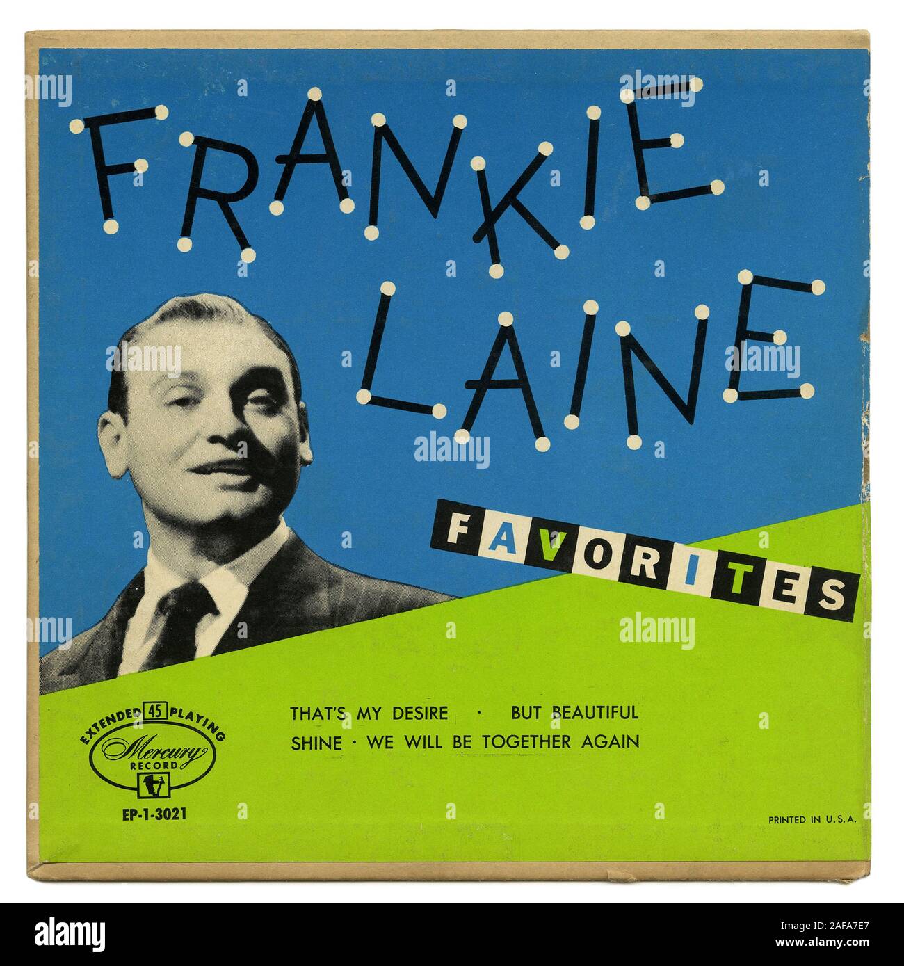 Frankie Laine Favorites -  - Vintage vinyl record cover Stock Photo