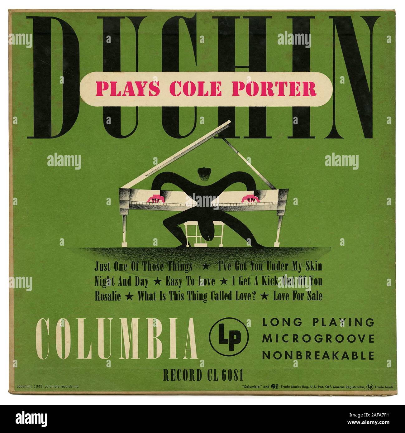 Duchin Plays Cole Porter -  - Vintage vinyl record cover Stock Photo