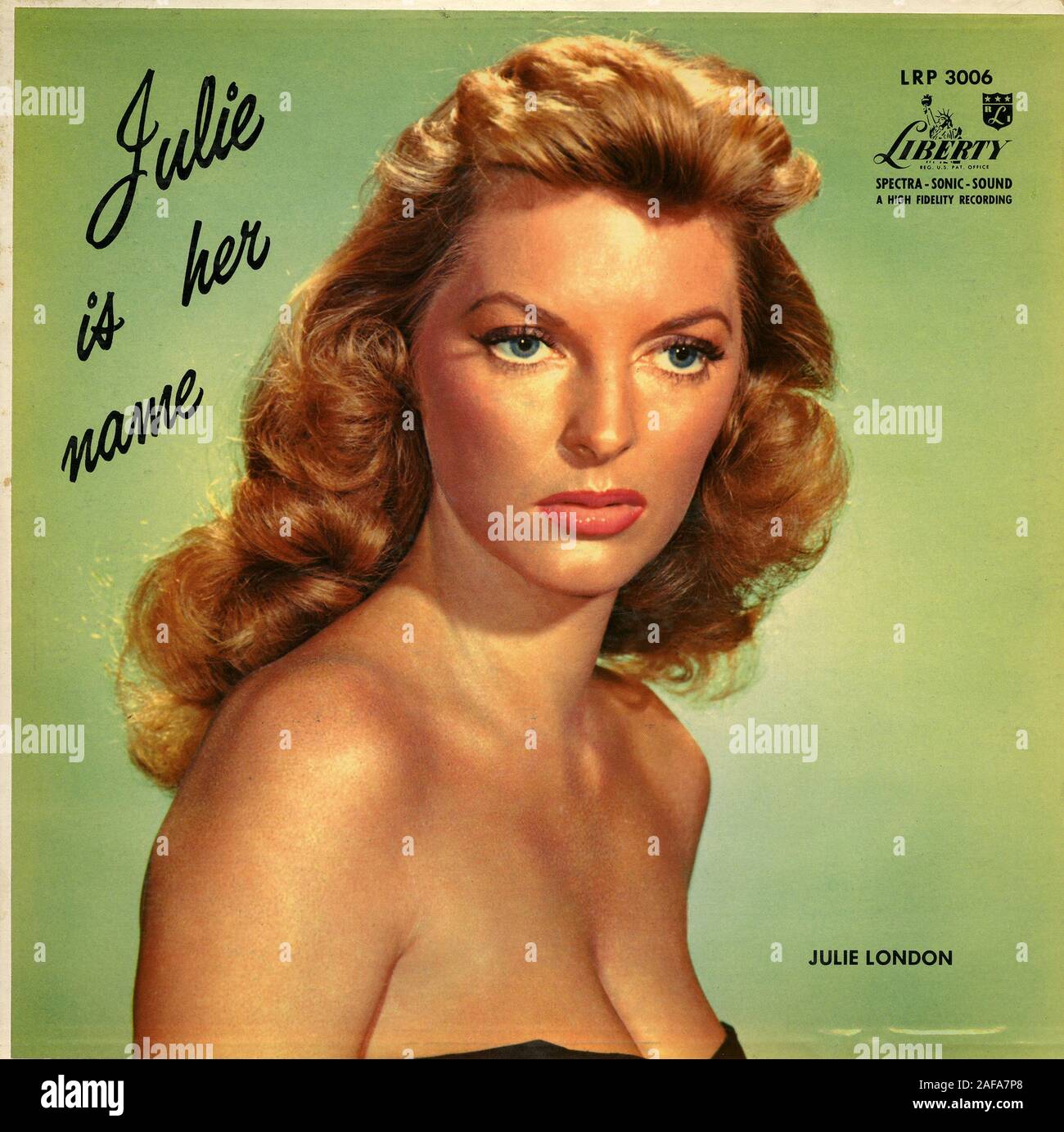 Julie Is Her Name  - Julie London - Vintage vinyl album cover Stock Photo