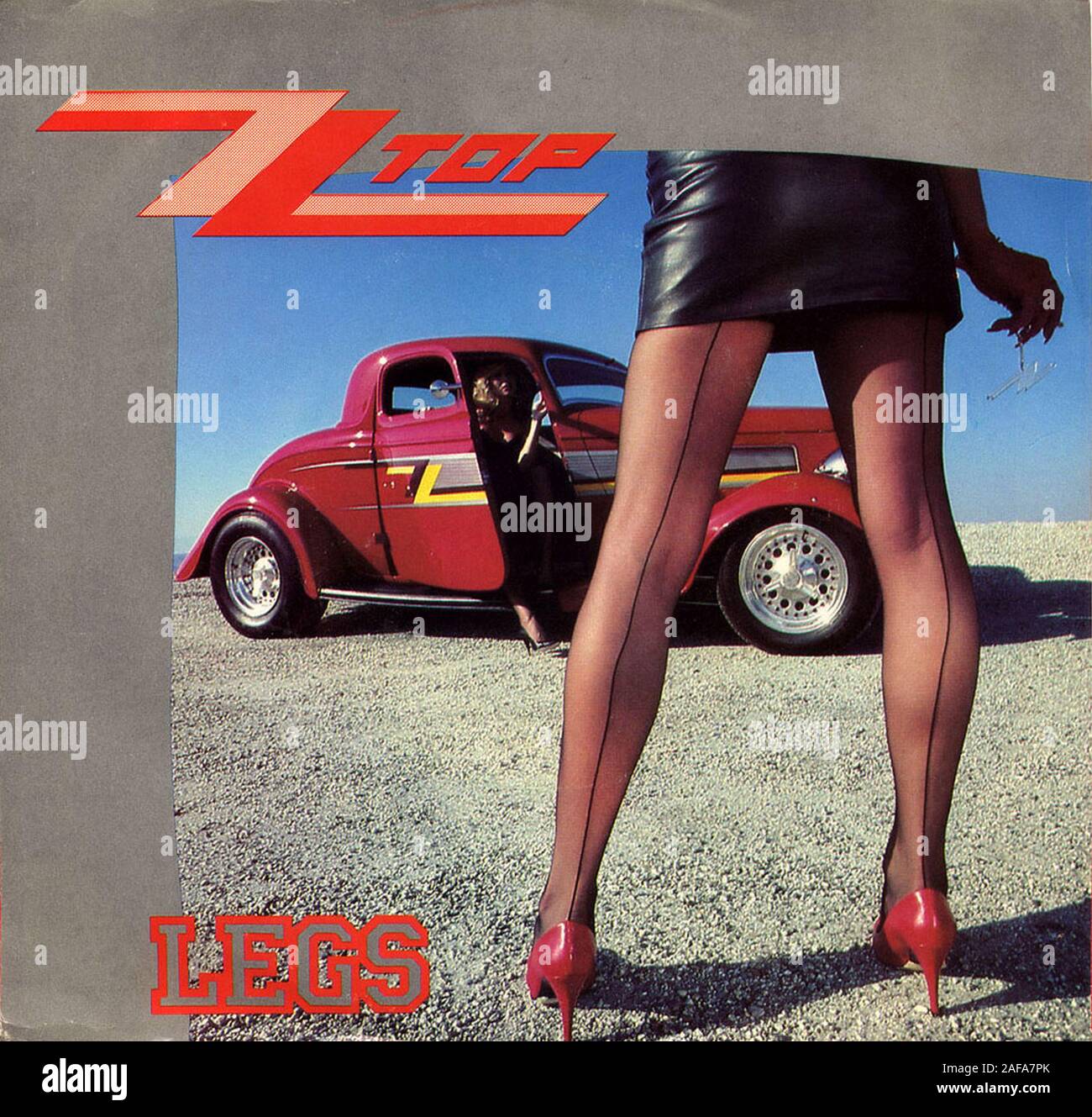 ZZ Top Legs Vintage vinyl album cover Stock Photo Alamy