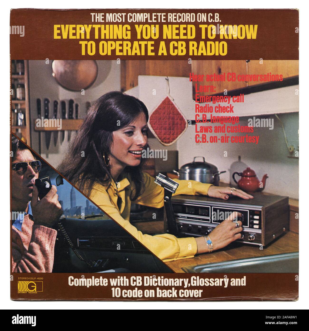 Everything You Need To Know To Operate A CB Radio - - Vintage vinyl record  cover Stock Photo - Alamy