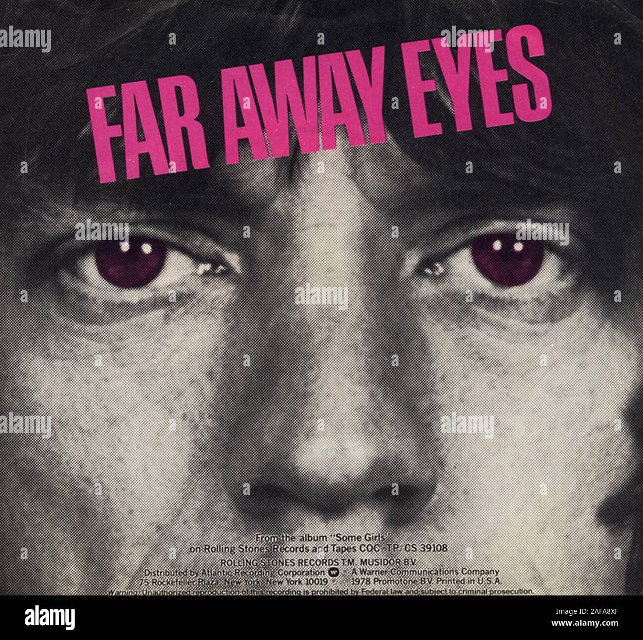 The Rolling Stones - Far Away Eyes - Vintage vinyl record cover Stock Photo  - Alamy