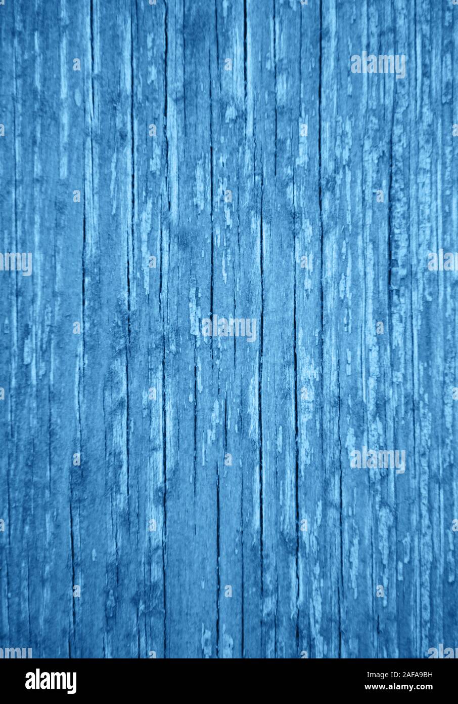 Old weathered wooden texture as background toned classic blue color ...