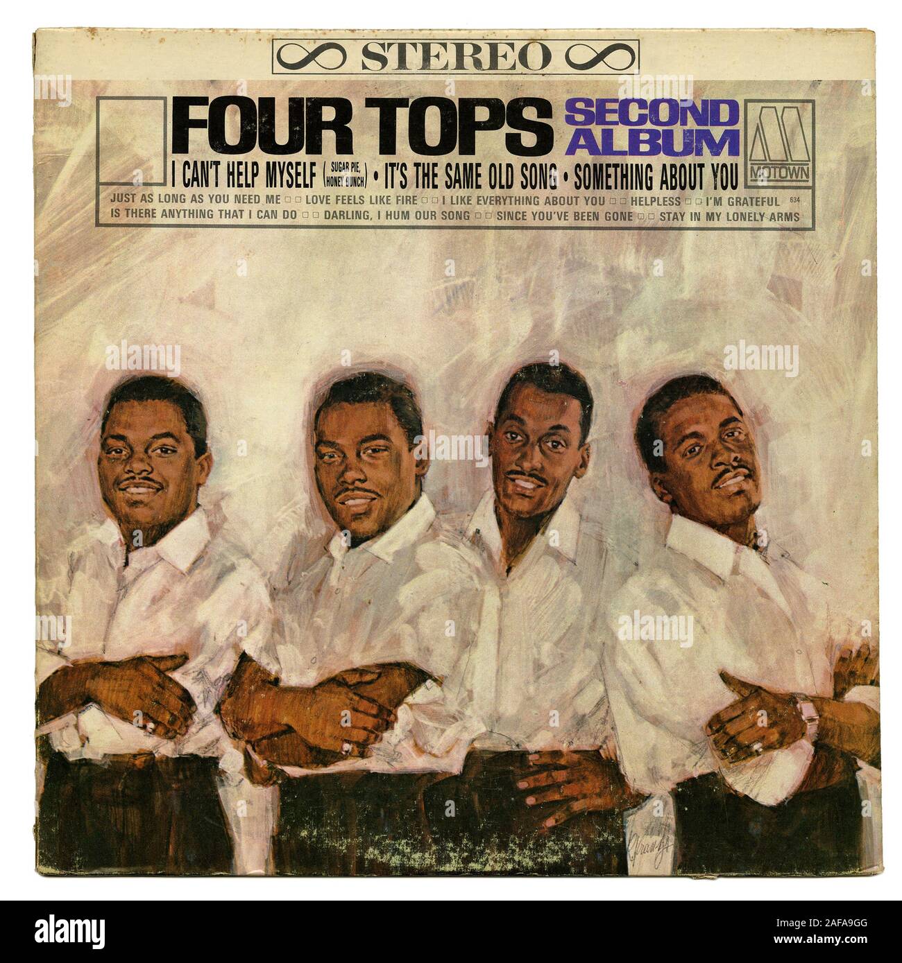 Four Tops Second Album -  - Vintage vinyl record cover Stock Photo