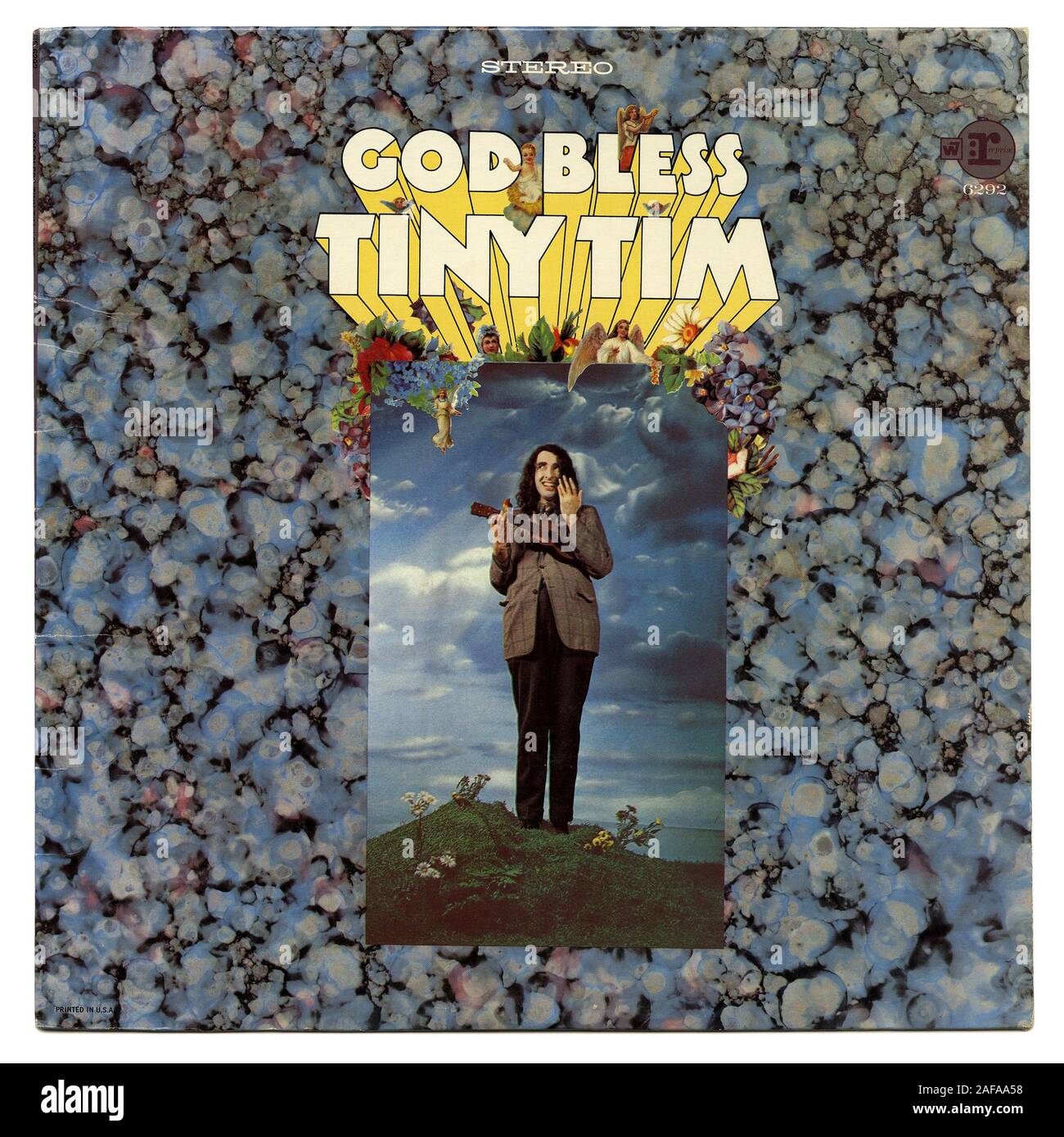 God Bless Tiny Tim -  - Vintage vinyl record cover Stock Photo