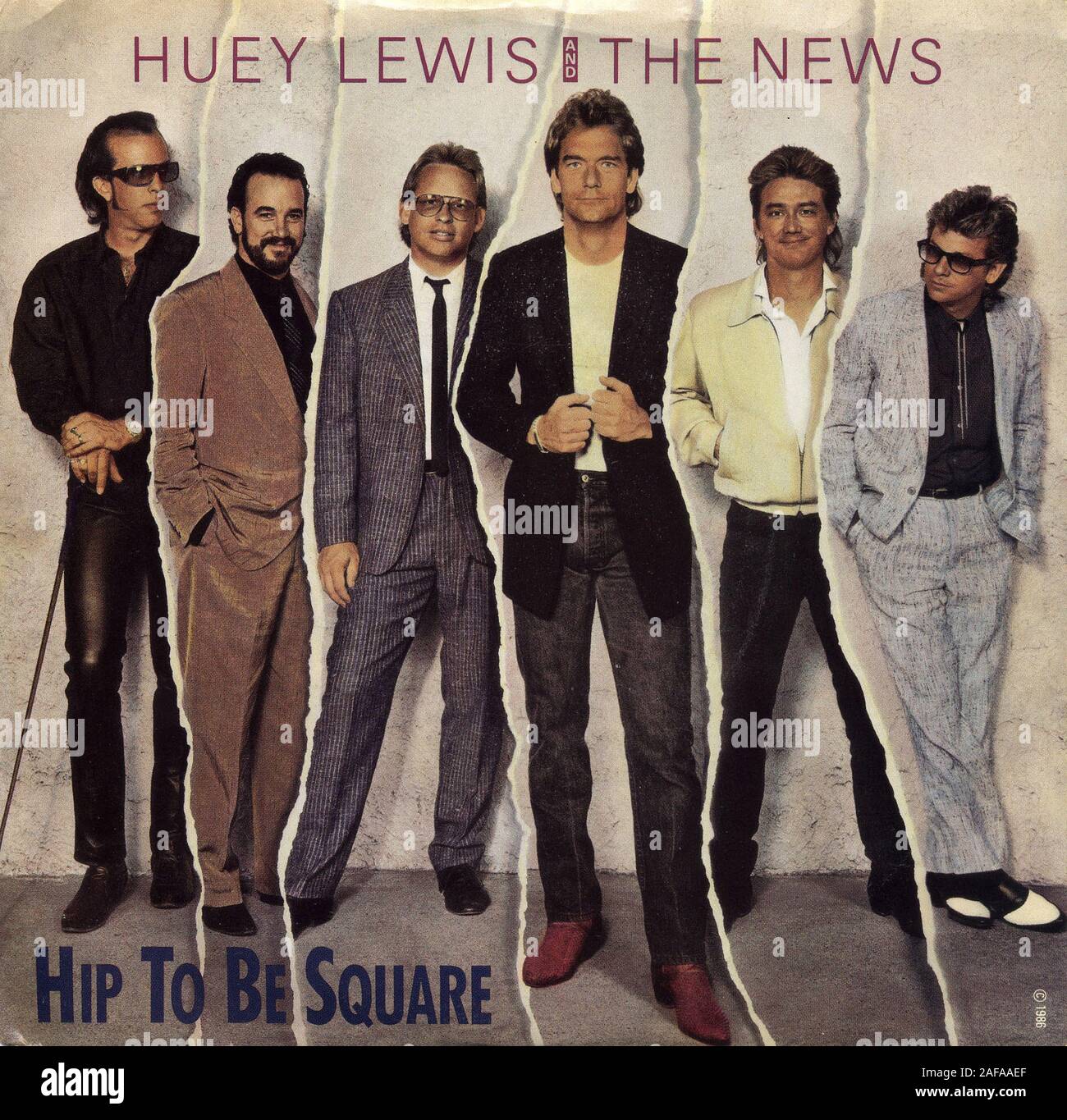 Huey Lewis And The News - Hip To Be Square - Vintage vinyl album cover  Stock Photo - Alamy