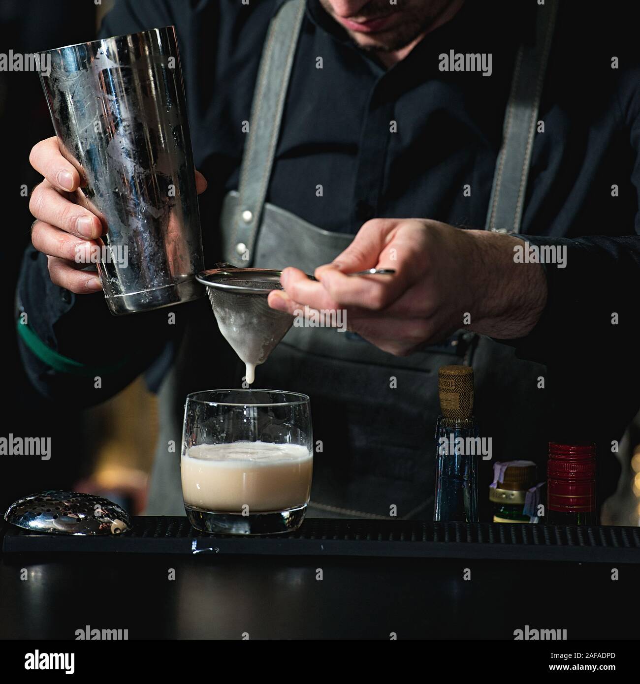 Metallic Barman Shaker on Wooden Table Stock Photo - Image of celebration,  nightclub: 111133180