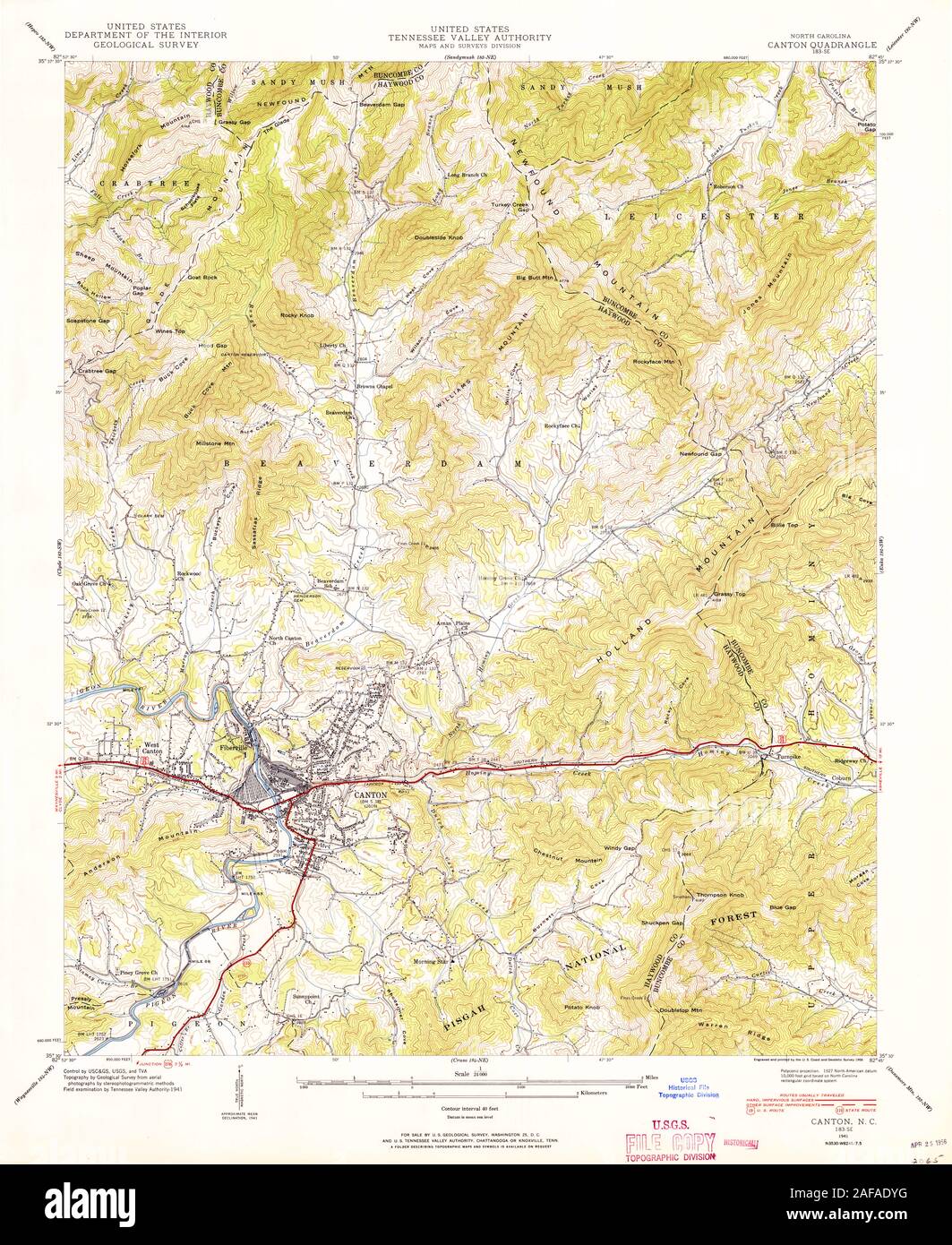 Canton north carolina map hires stock photography and images Alamy