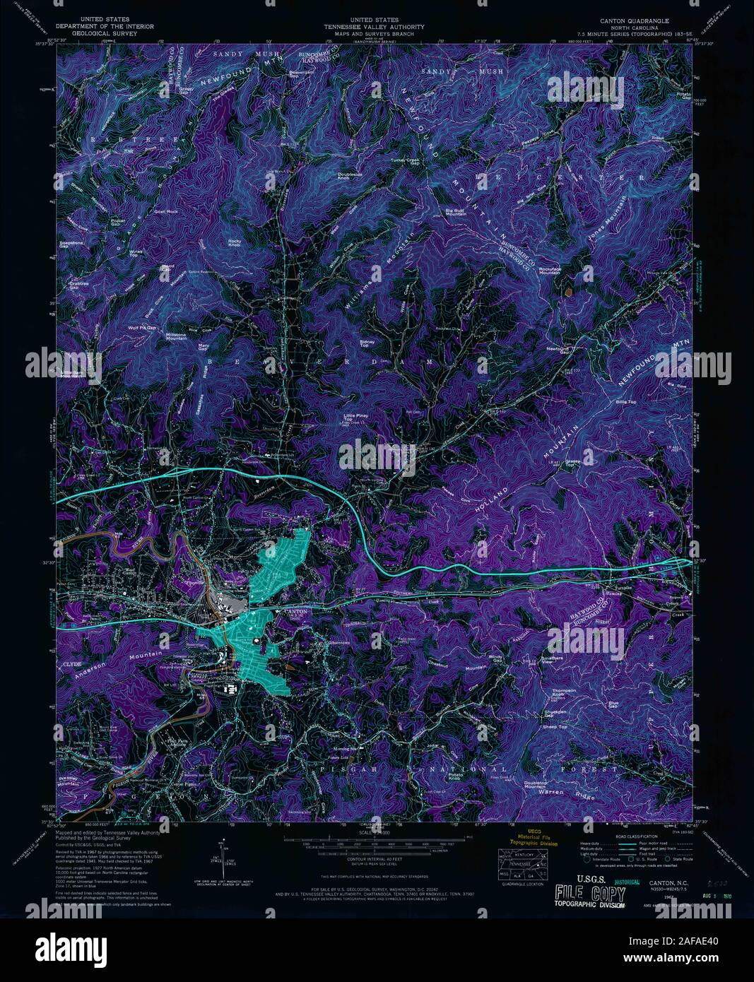 Canton north carolina map hires stock photography and images Alamy