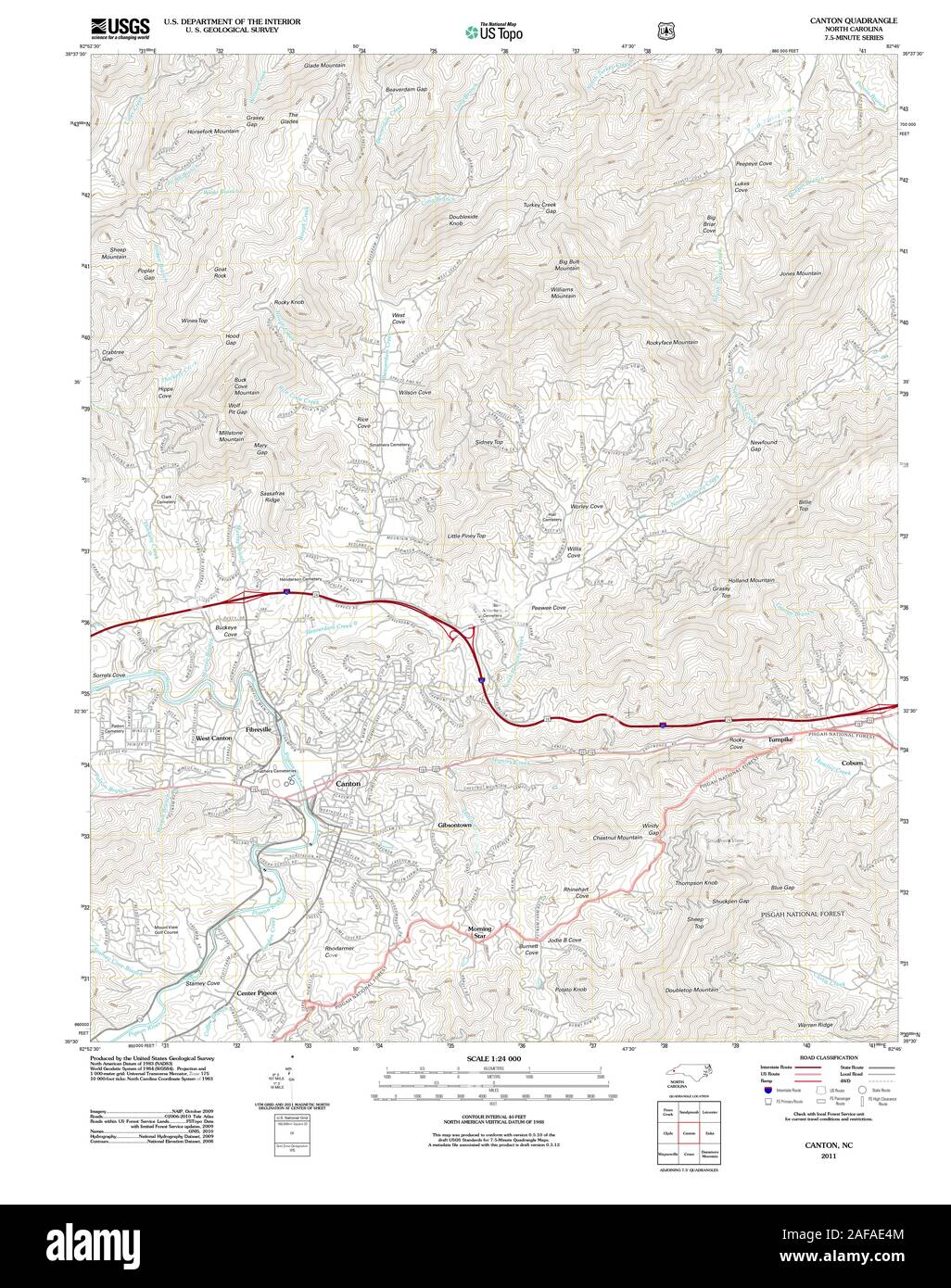 Canton north carolina map hires stock photography and images Alamy