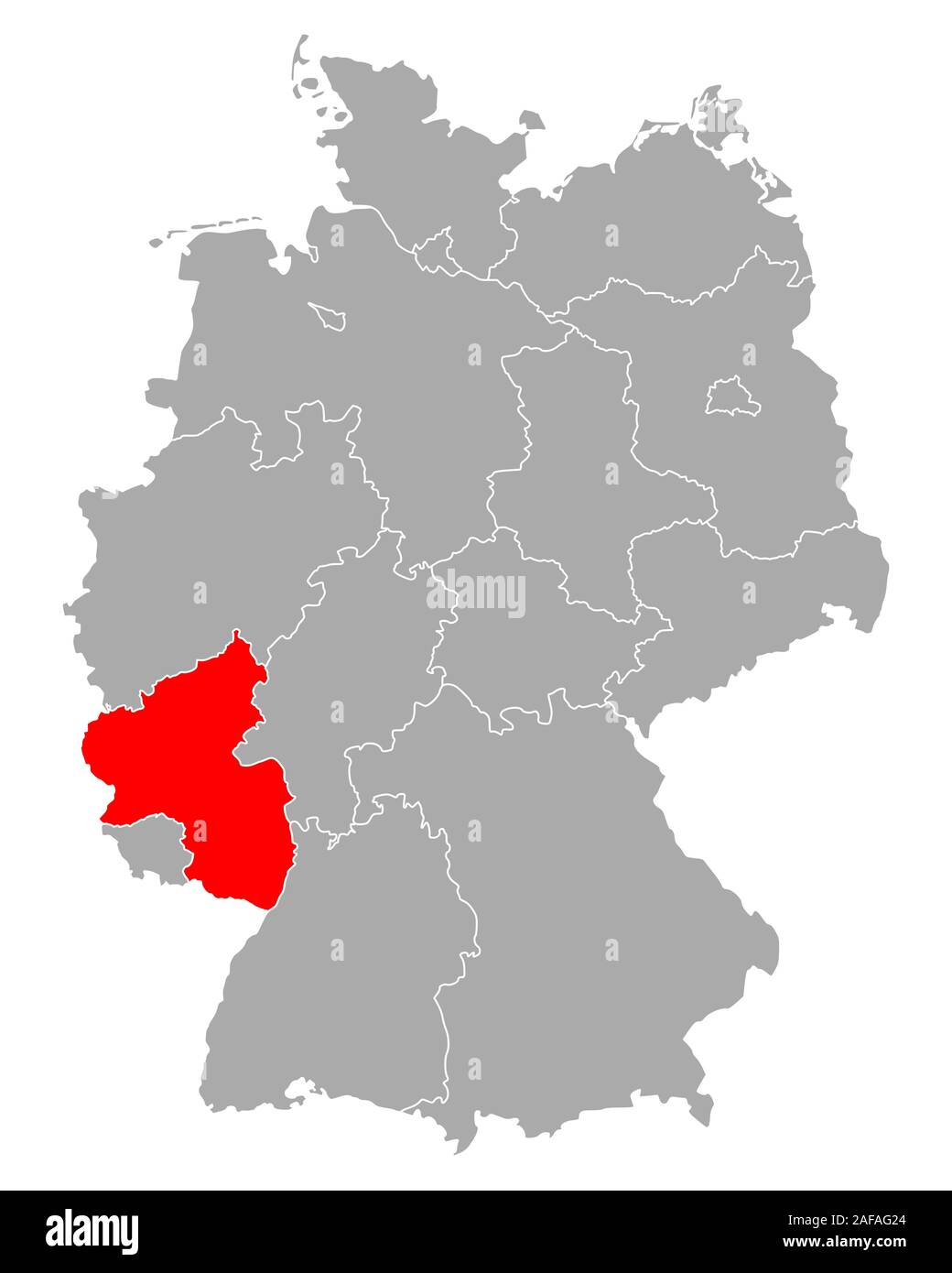 Map Of Rhineland Palatinate In Germany Stock Photo Alamy Map Of Rhineland Palatinate In Germany 2AFAG24 