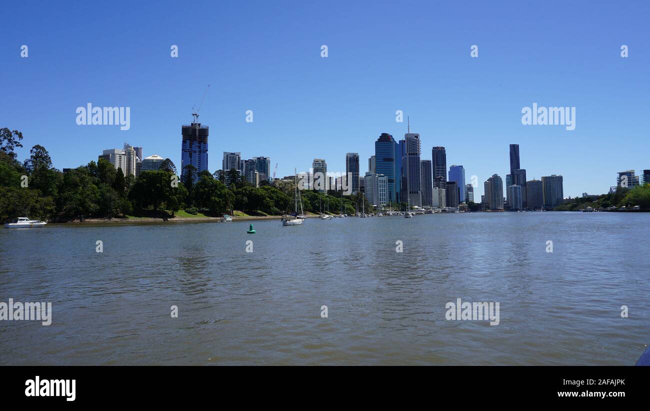 A sunny day in Brisbane / Queensland in Australia Stock Photo