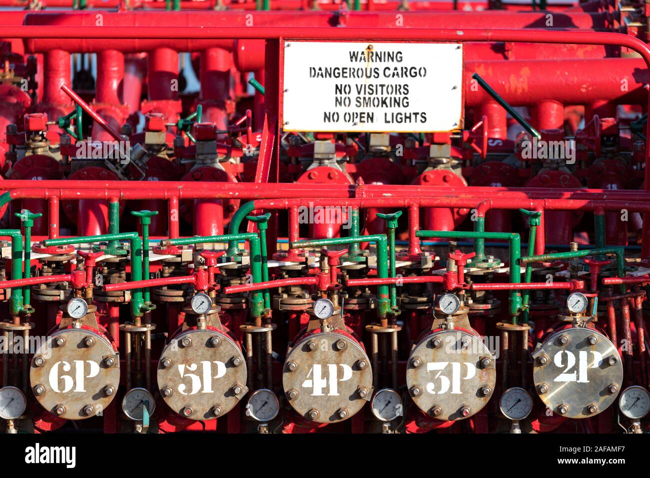 Deck of chemical tanker hi-res stock photography and images - Alamy