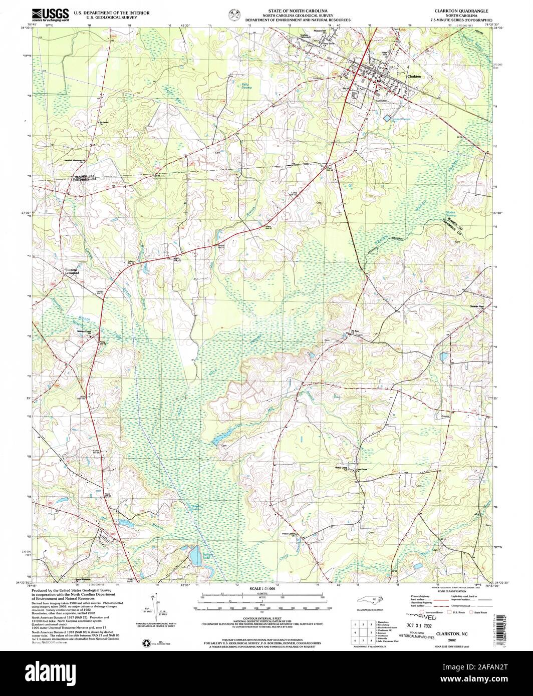 Map of clarkton hires stock photography and images Alamy