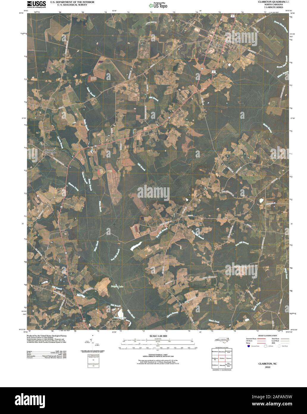 Map of clarkton hires stock photography and images Alamy