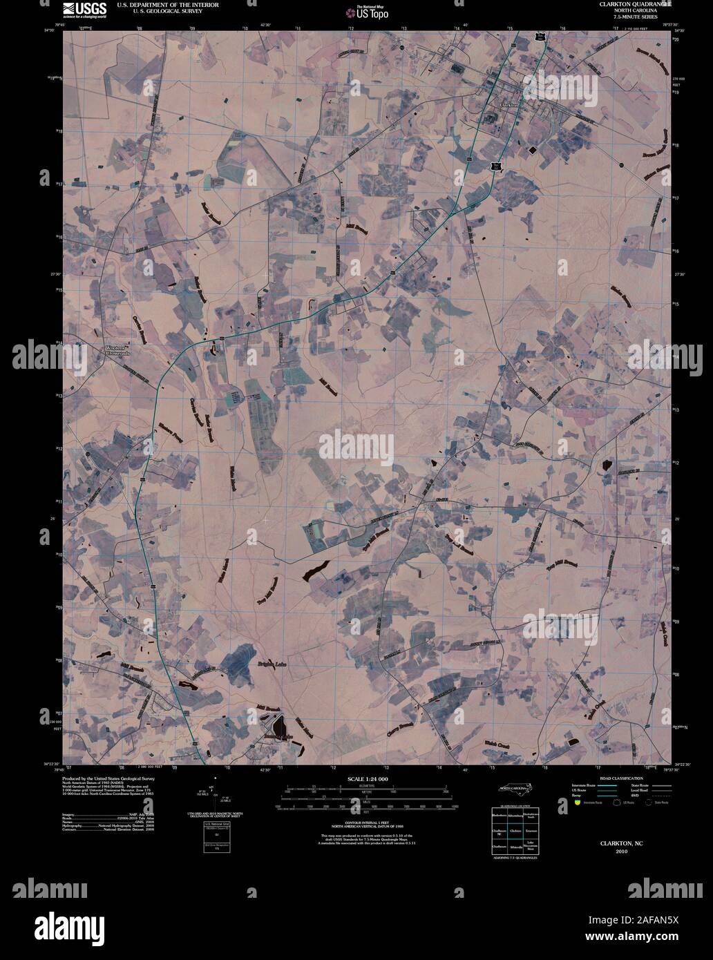 Map of clarkton hires stock photography and images Alamy