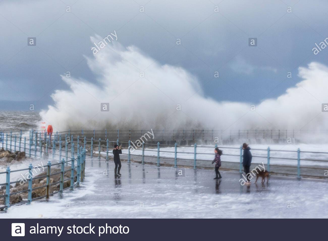 Sandylands Promenade Morecambe Lancashire Uk High Resolution Stock