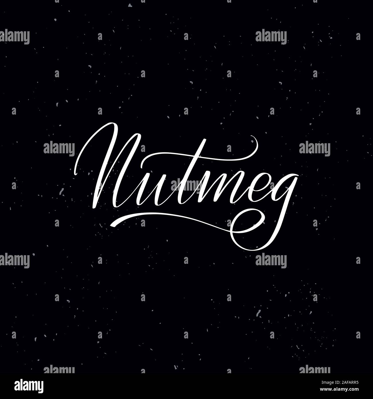 Handwritten calligraphy text, chalk on a blackboard Stock Vector