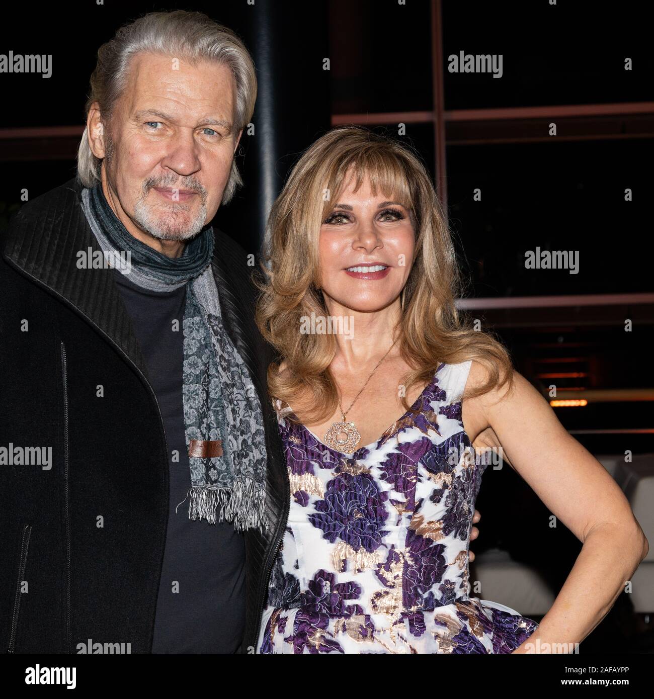 Johnny Logan und Deborah Sasson bei der 25. Jose Carreras Gala 2019 in der Halle:Eins der Messe Leipzig. Stock Photo