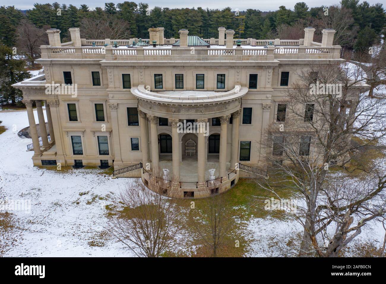 Vanderbilt Mansion National Historic Site, Hyde Park, NY, USA Stock Photo