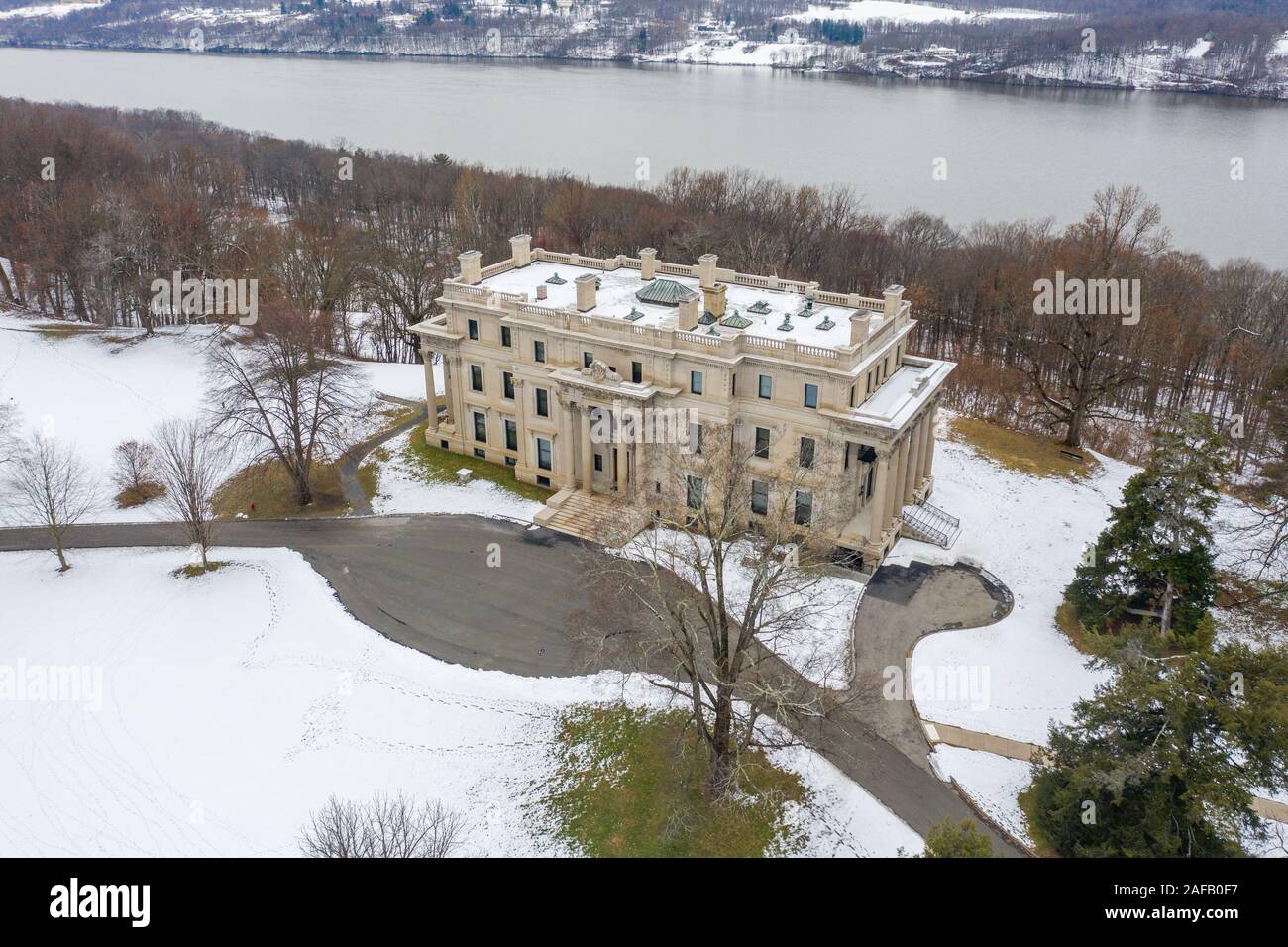 Vanderbilt Mansion National Historic Site, Hyde Park, NY, USA Stock Photo