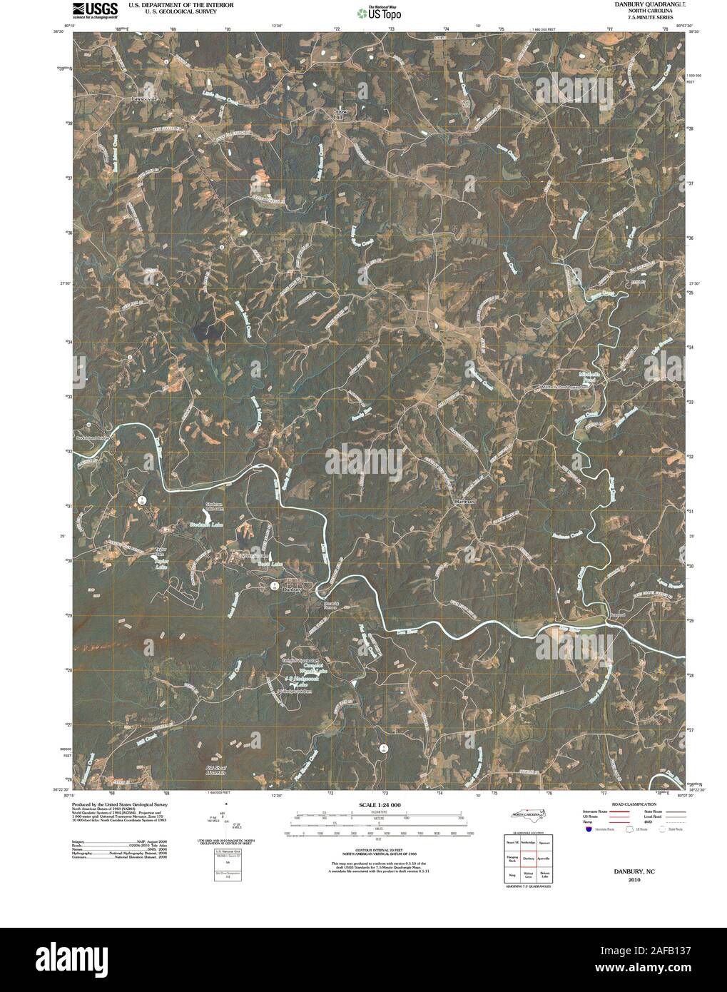 Danbury north carolina Cut Out - Usgs Topo Map North Carolina Nc Danbury 20100830 Tm Restoration 2AFB137