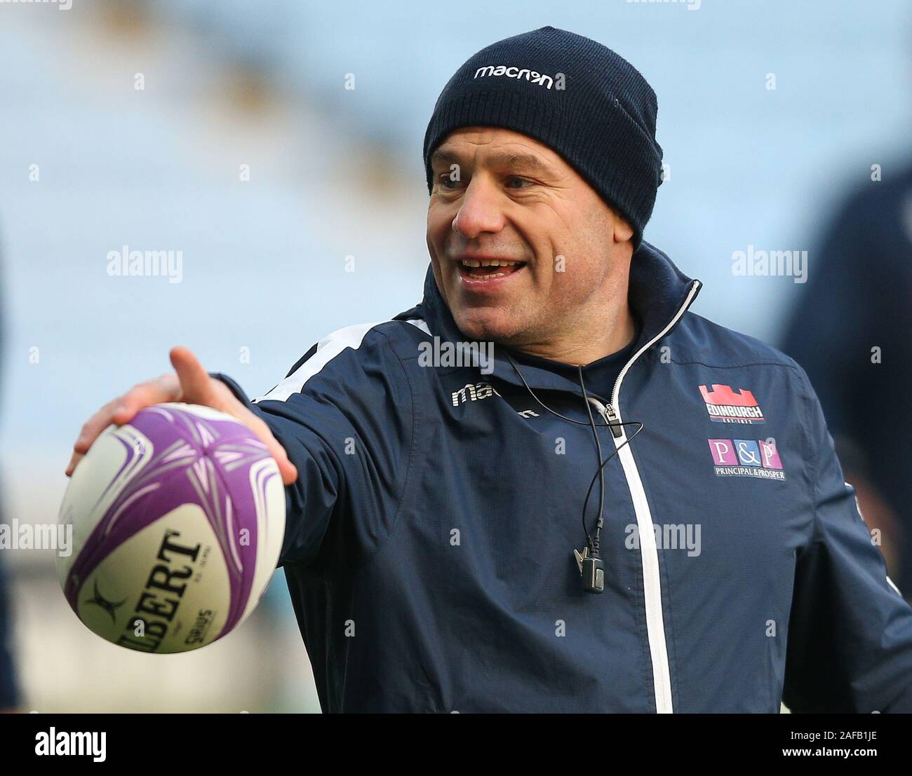 Edinburgh Head Coach Richard Cockerill High Resolution Stock ...