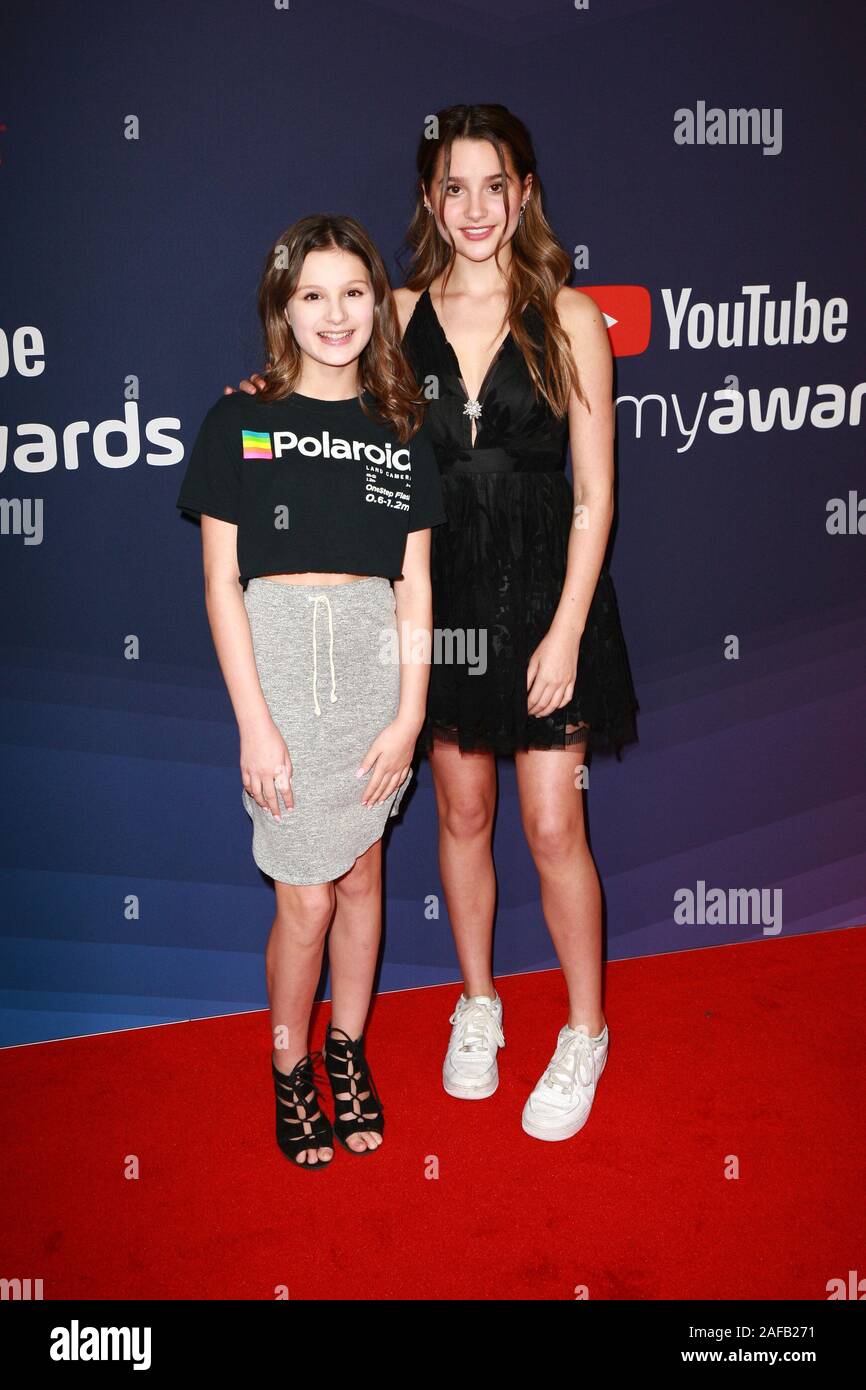 Beverly Hills, Ca., USA.  13th Dec, 2019. Haley LeBlanc, Annie LeBlanc at the 9th Annual Streamy Awards at The Beverly Hilton Hotel in Beverly Hills, California on December 13, 2019. Credit: Tony Forte/Media Punch/Alamy Live News Stock Photo