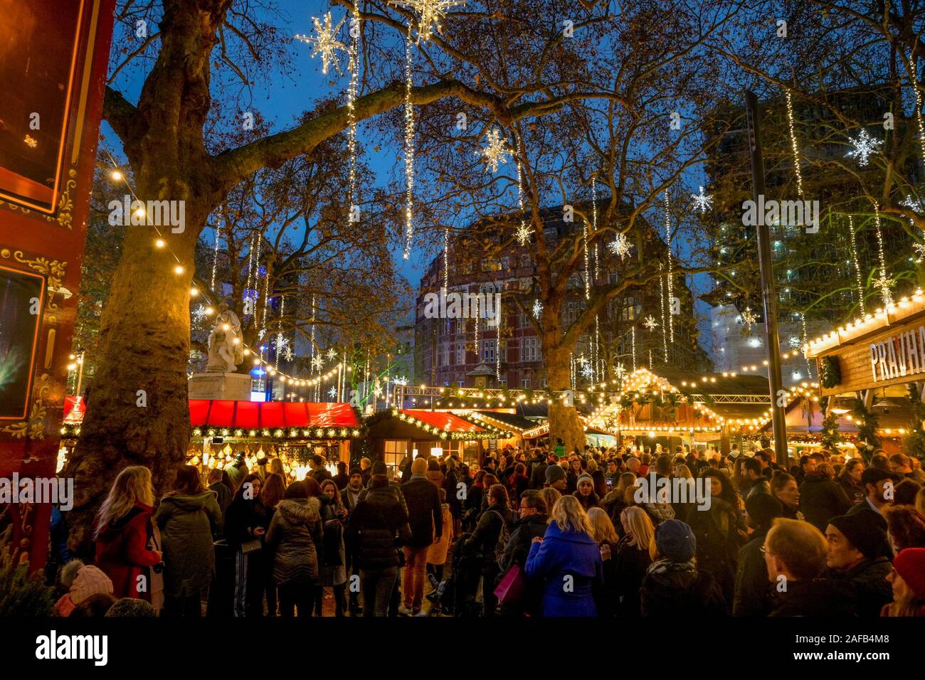 christmas market at leicester square