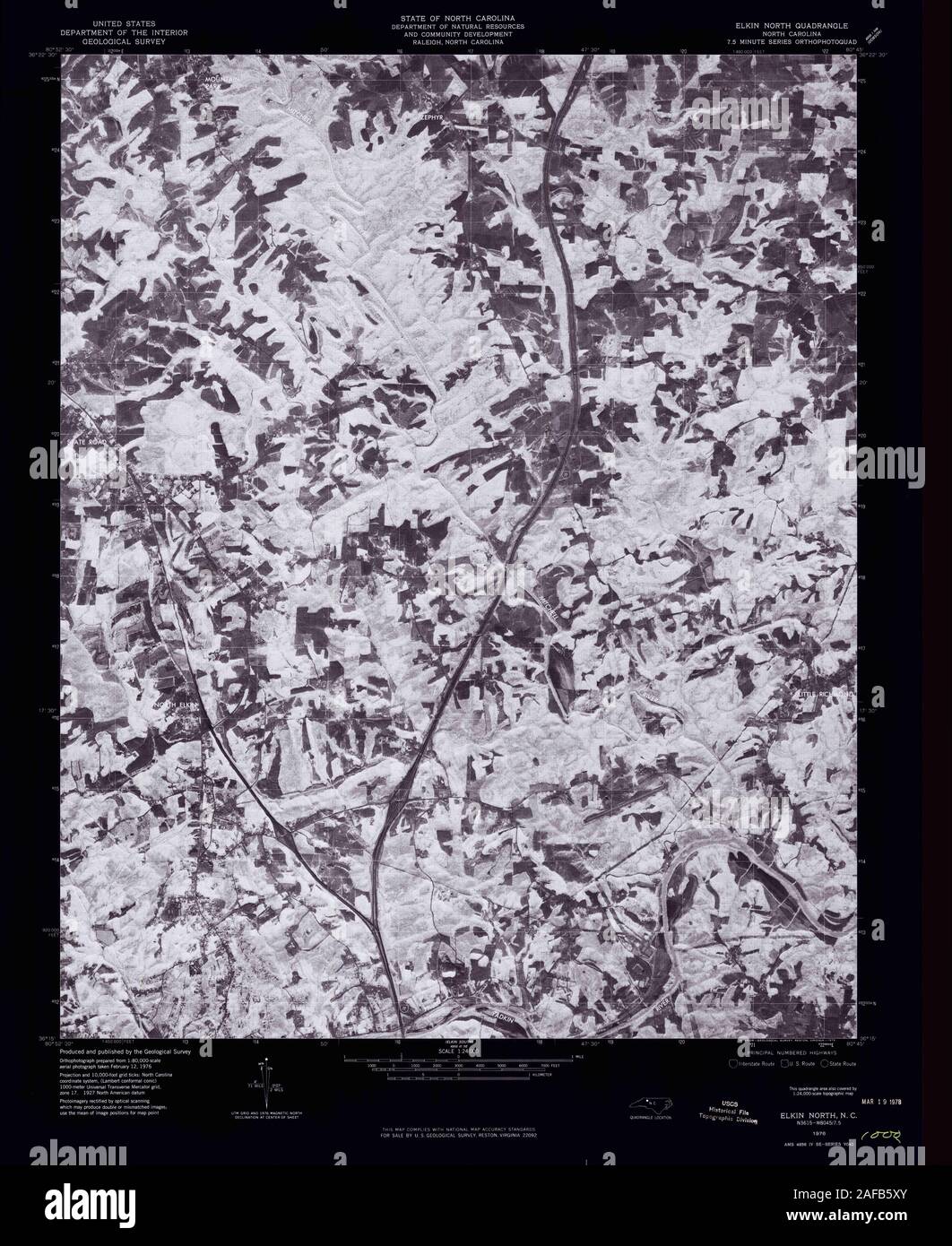 Map of elkin north carolina hires stock photography and images Alamy