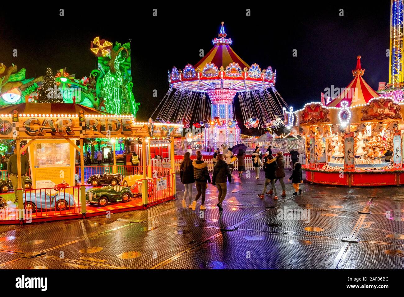 Hyde Park Winter Wonderland, Fun fair, London, England, UK Stock Photo