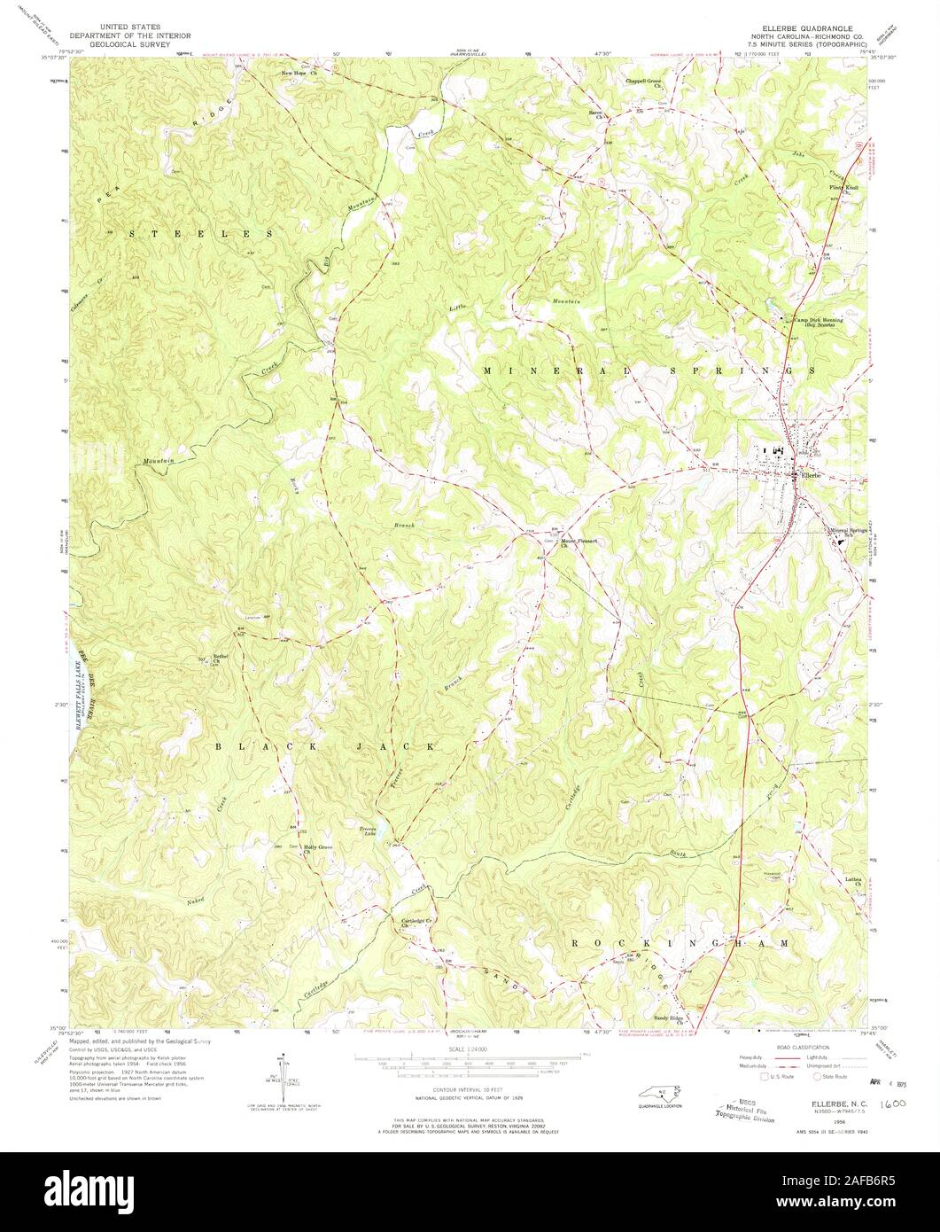 Ellerbe north carolina map hires stock photography and images Alamy