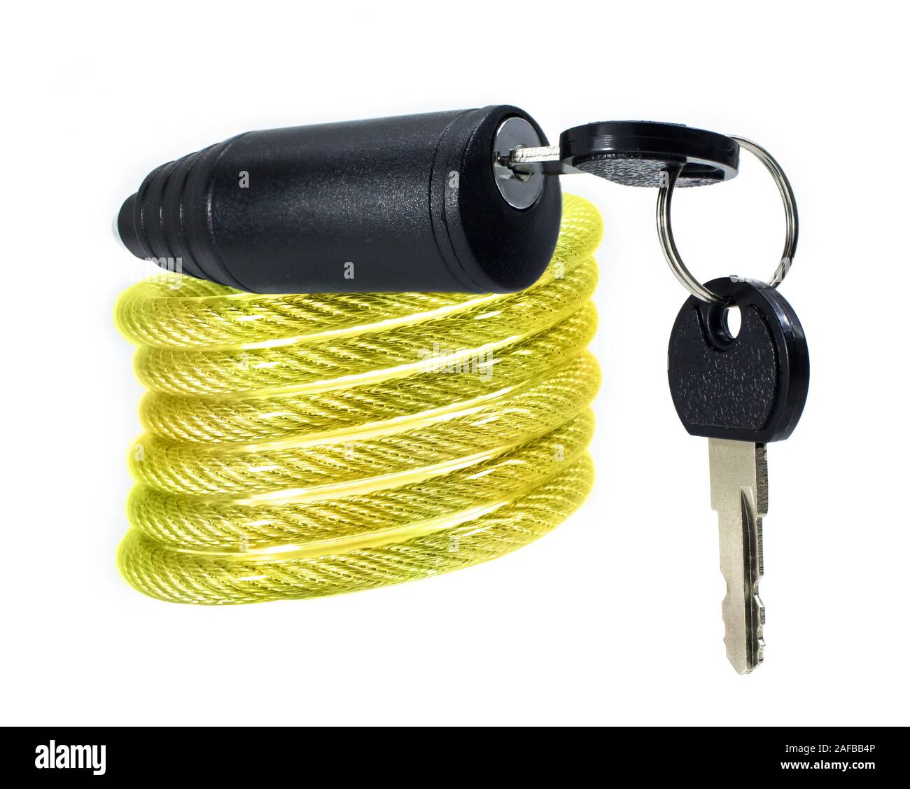 yellow bike lock