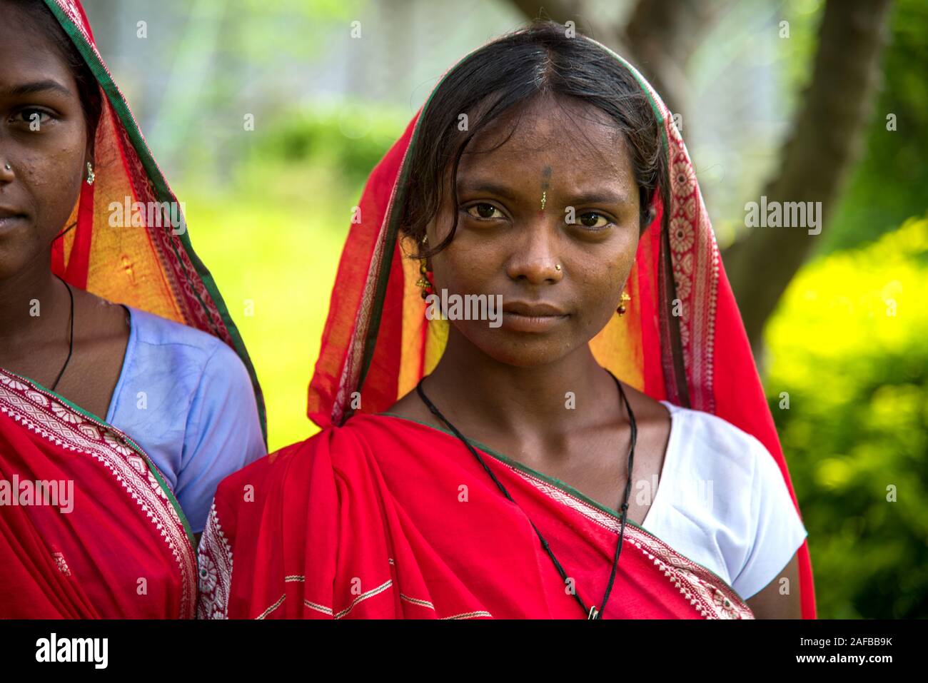AMRAVATI, MAHARASHTRA, INDIA AUGUST 9 Unidentified group of Korku