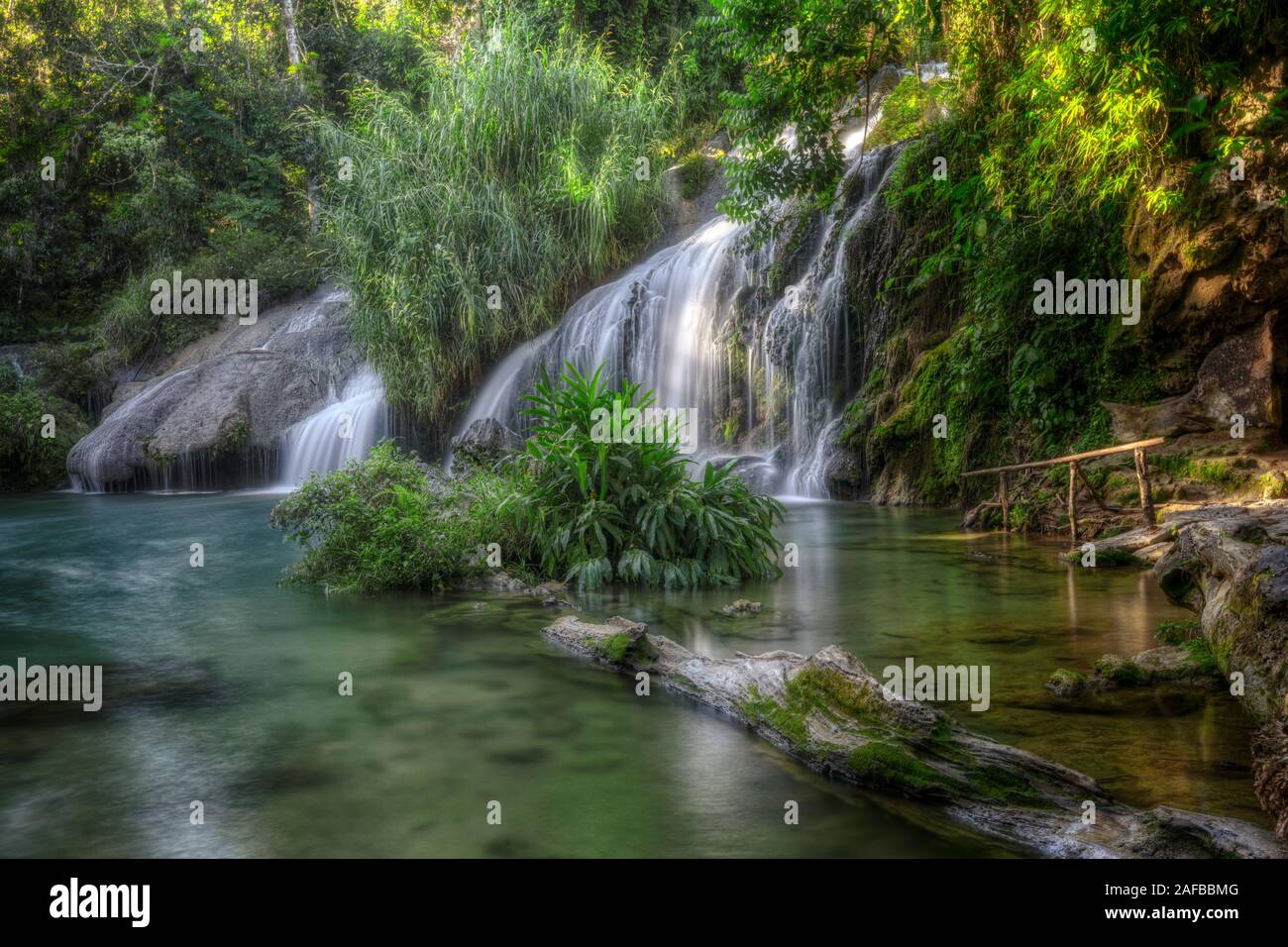El Nicho Waterfalls, Cienfuegos, Cuba, North America Stock Photo