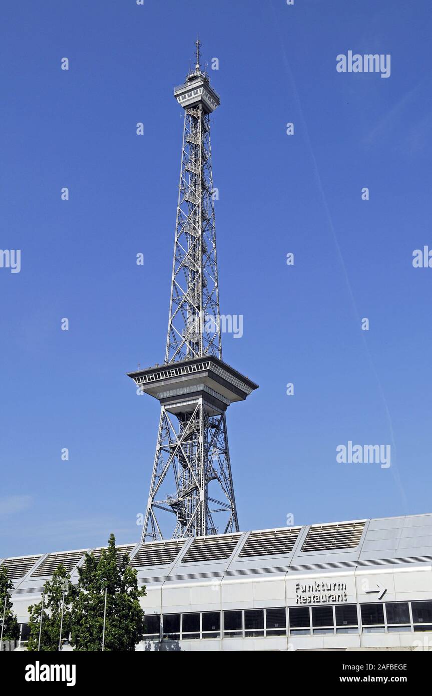 berliner Funkturm am Messegel‰nde, Berlin Stock Photo