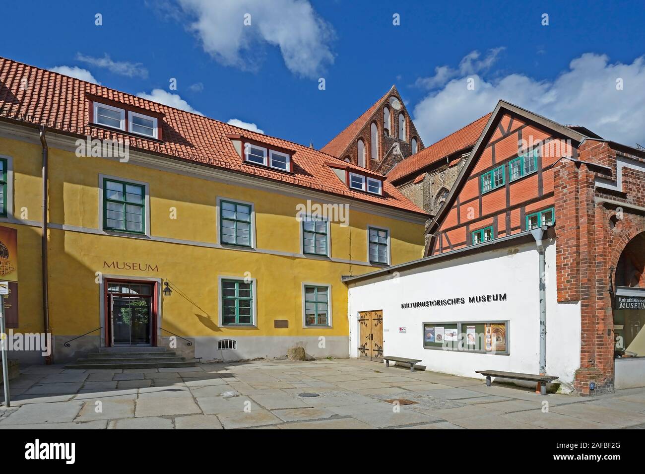 kulturhistorisches Museum , Altstadt,   Hansestadt Stralsund, Unesco Weltkulturerbe, Mecklenburg Vorpommern, Deutschland, Europa, oeffentlicherGrund Stock Photo