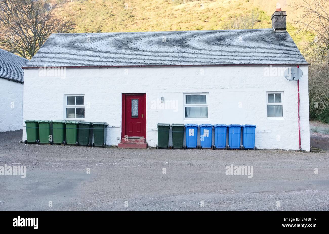Blue wheelie bins hi-res stock photography and images - Alamy