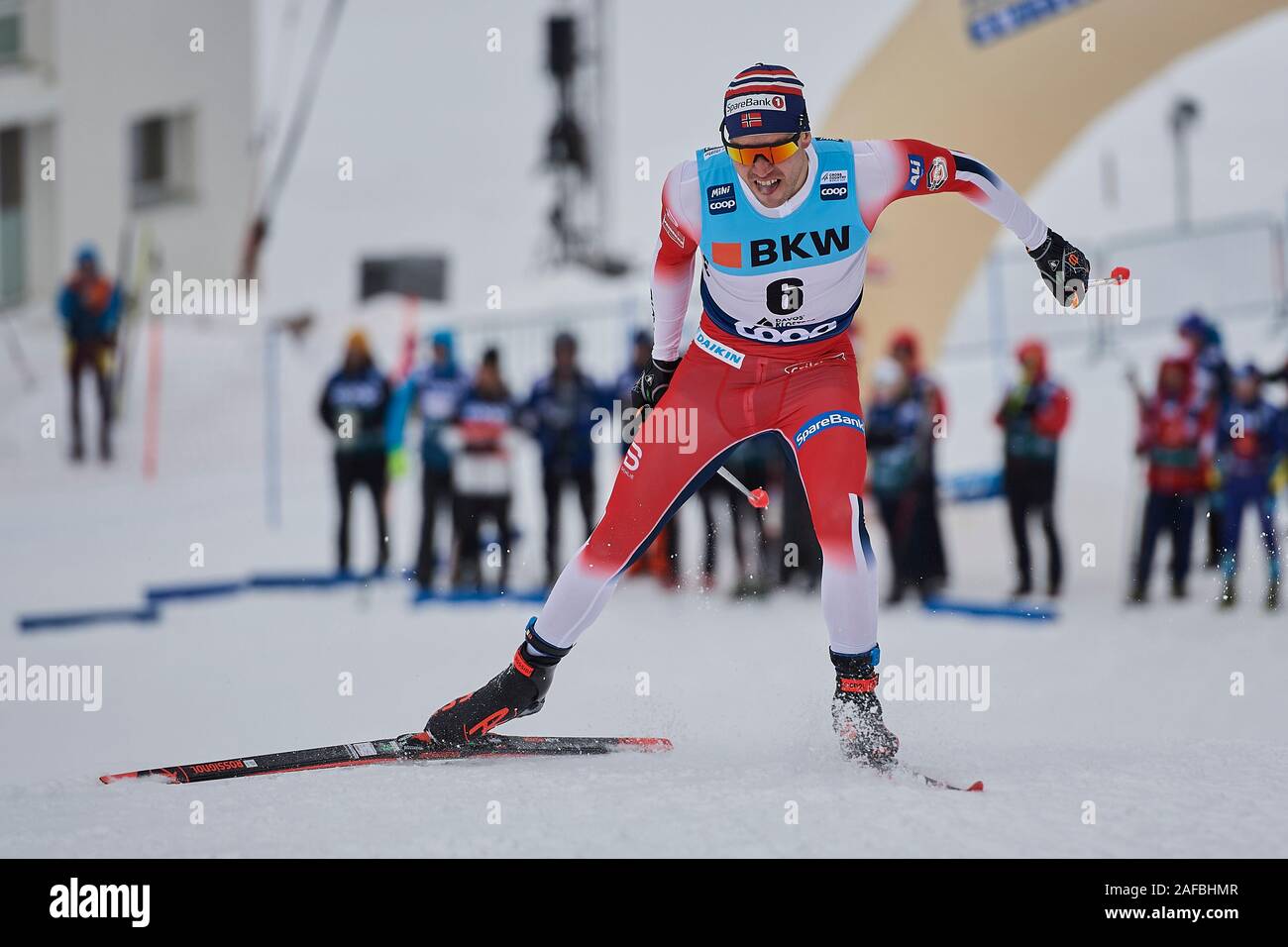 Davos, Schweiz, 14. Dezember 2019. Golberg Paal Nor bei der Sprint Qualifikation am FIS Langlauf Weltcup Davos Nordic 2019 in Davos. Stock Photo