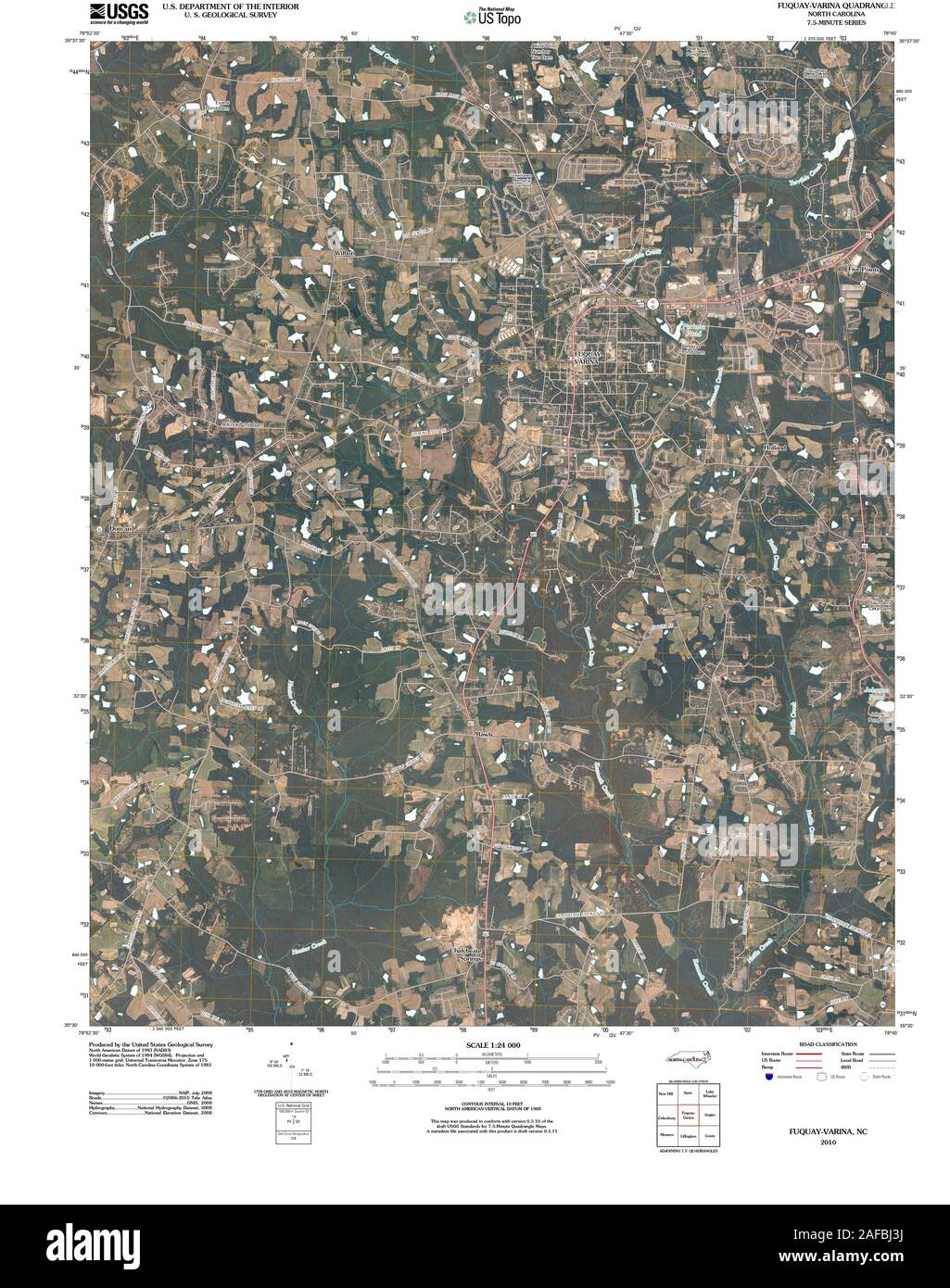 Fuquay Varina North Carolina Hi Res Stock Photography And Images Alamy Usgs Topo Map North Carolina Nc Fuquay Varina 20100825 Tm Restoration 2AFBJ3J 