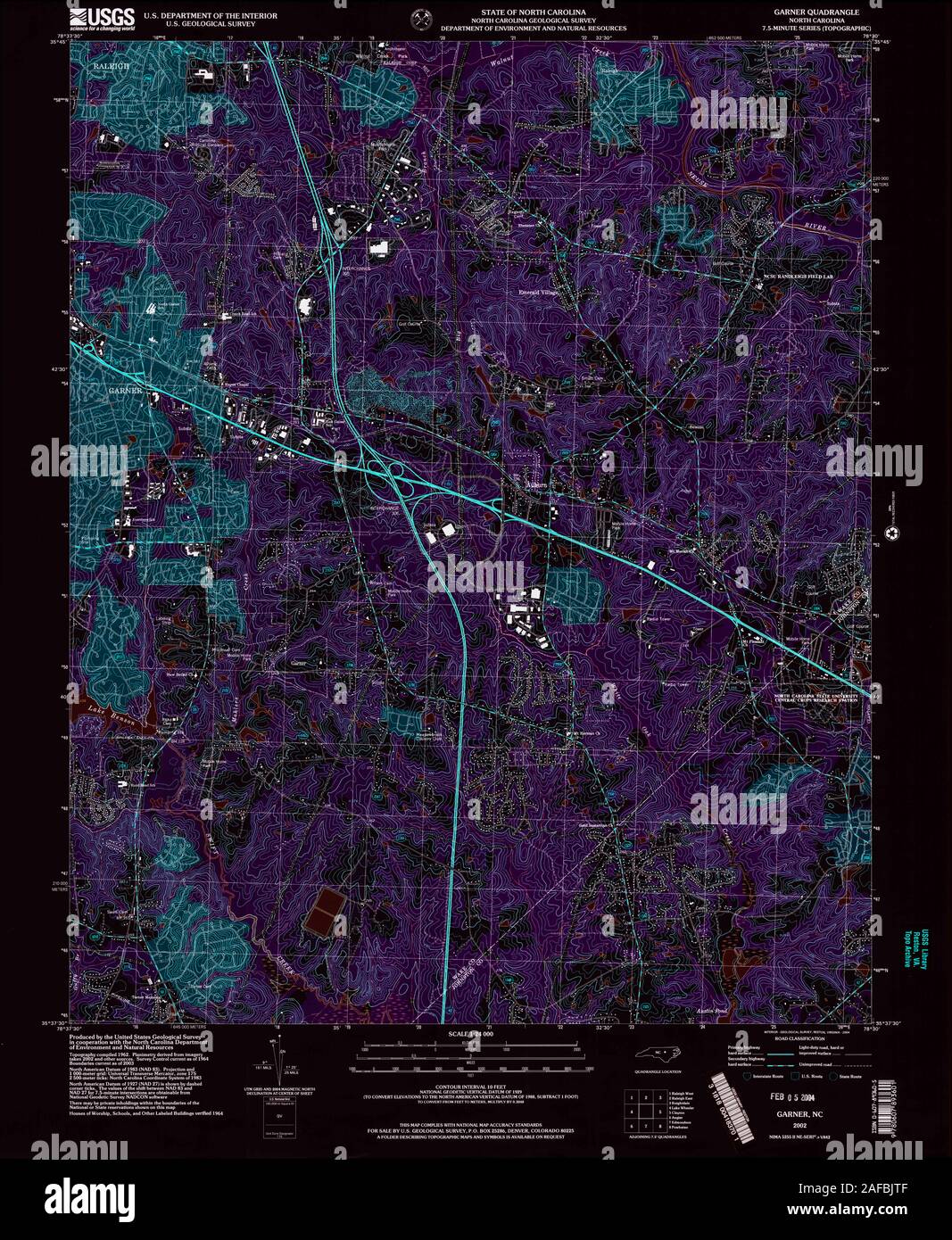 Garner Development Map Map of garner hi-res stock photography and images - Alamy
