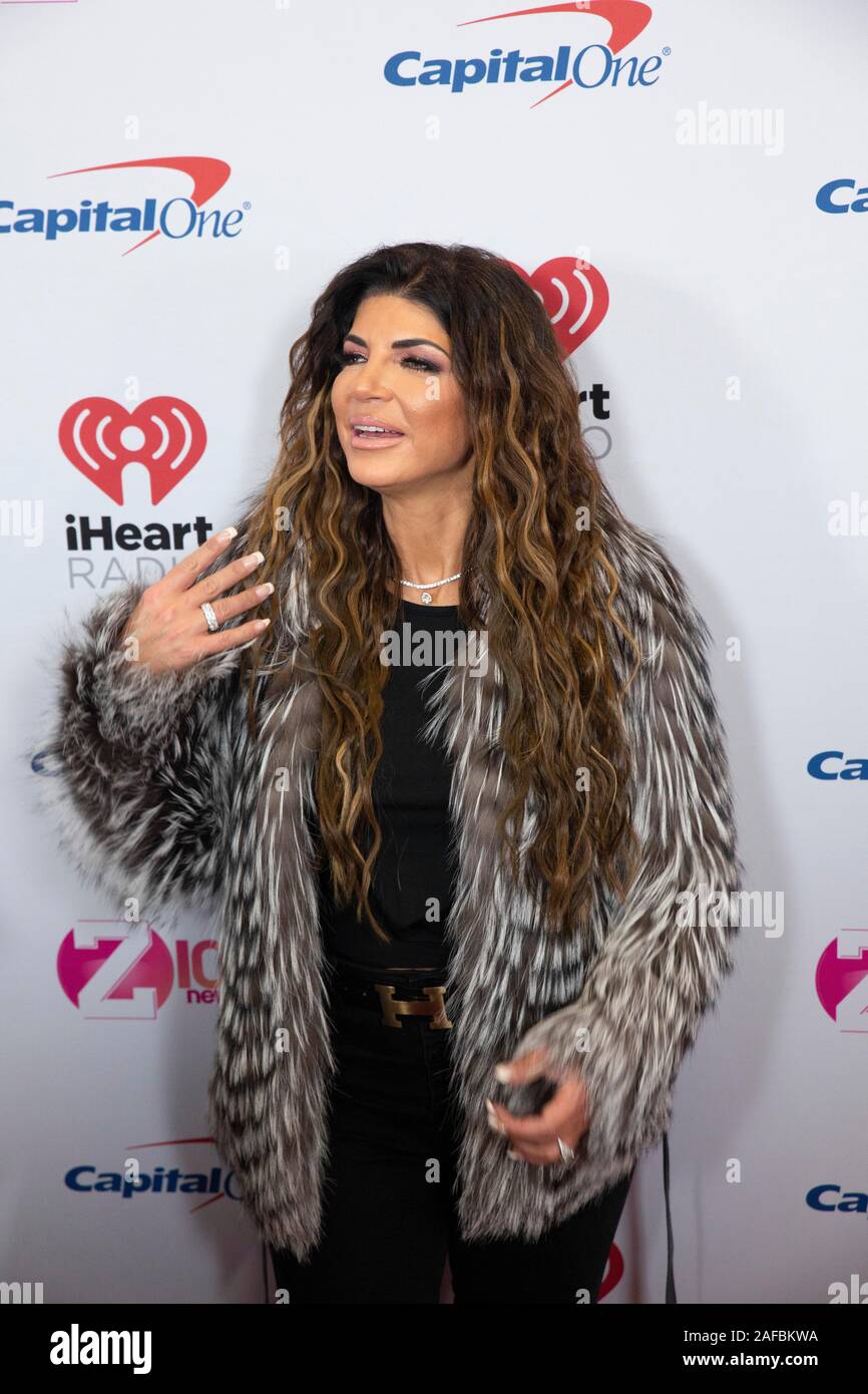 Teresa Giudice arrives at iHeartRadio's Z100 Jingle Ball 2019 at