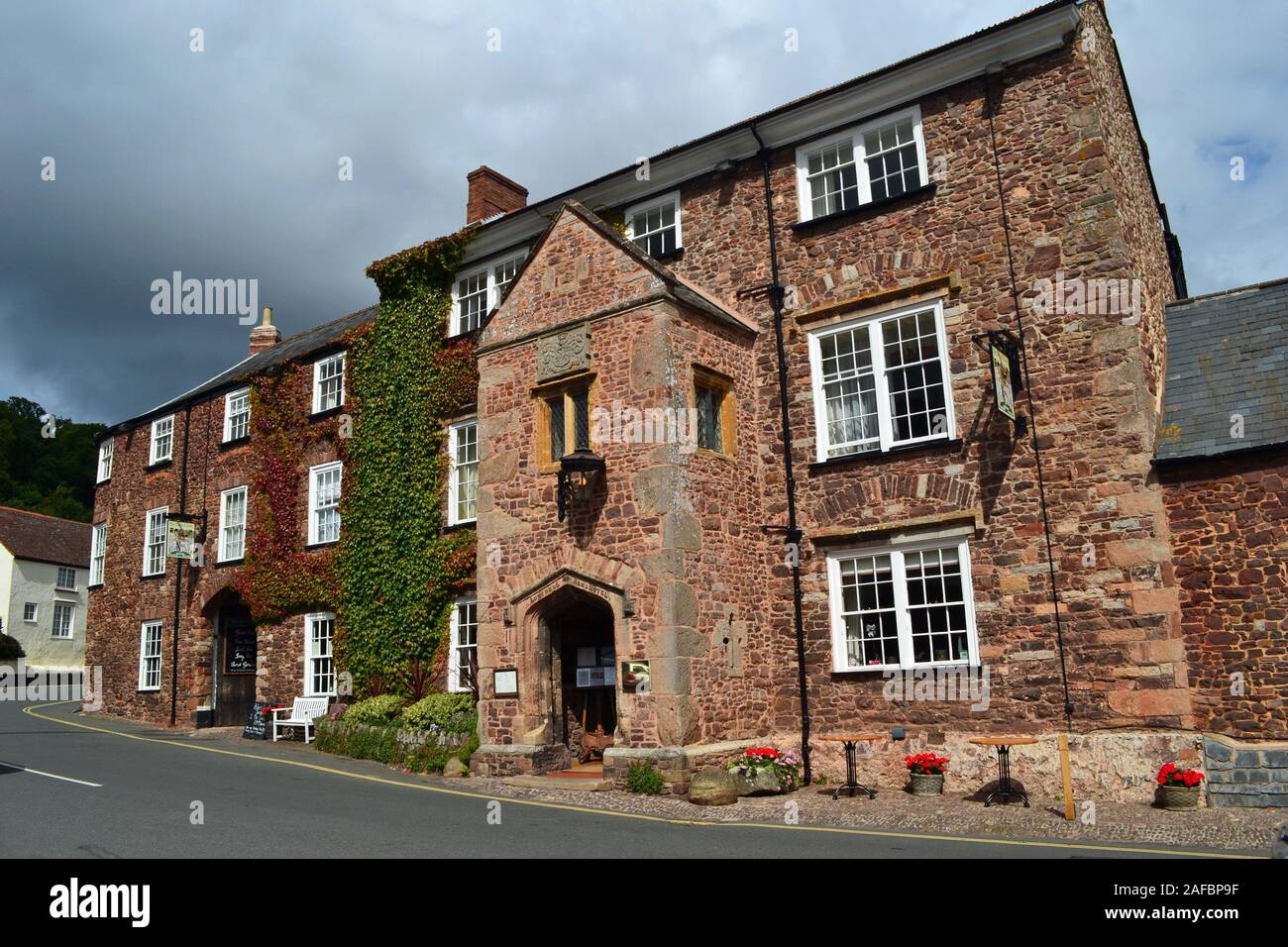 The Buttrell Arms Hotel, Dunster, Somerset, UK Stock Photo