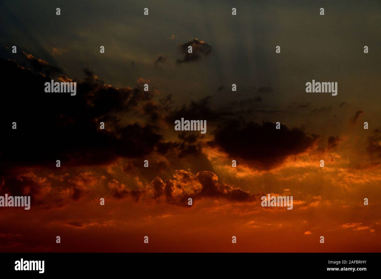 Beautiful sunset sky with clouds. Abstract sky Stock Photo - Alamy